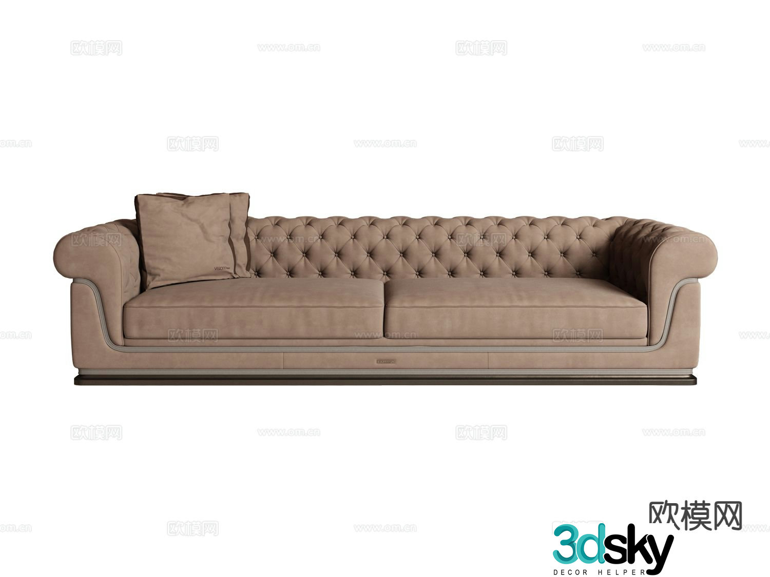 visionnaire- double sofa upholstered sofa 3d model