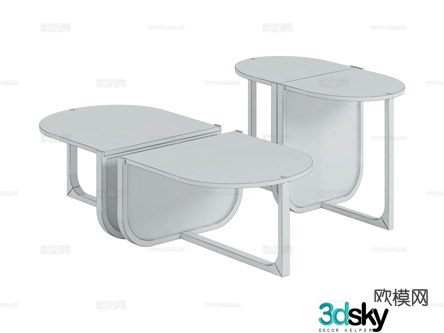 visionnaire coffee table 3d model