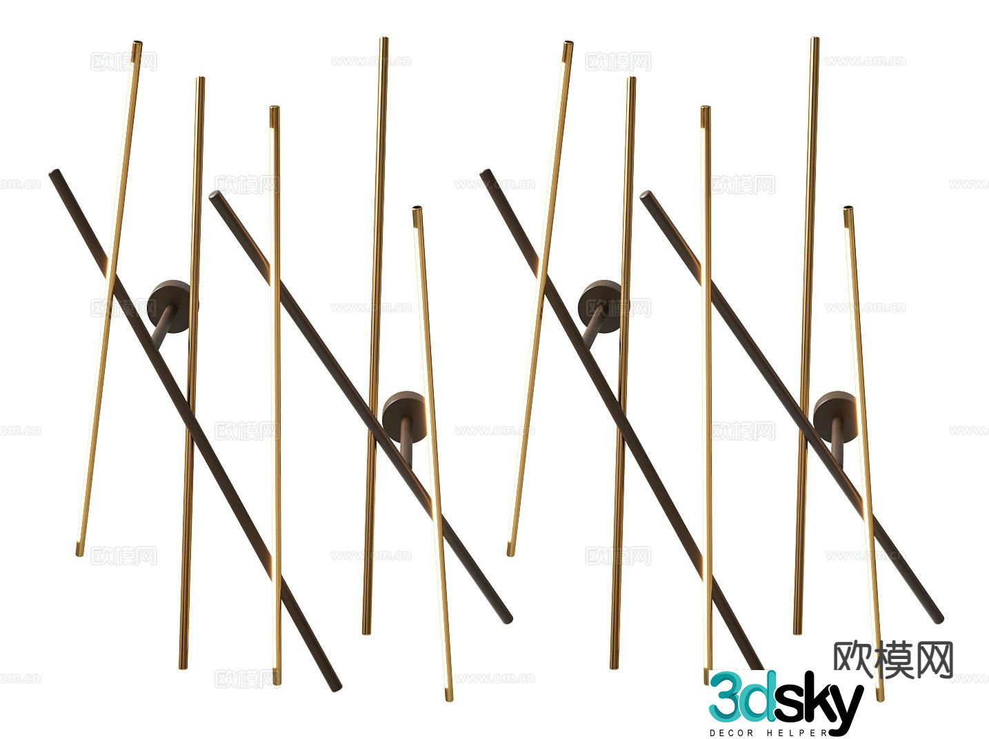 Creative wall lamp minimalist wall lamp 3d model
