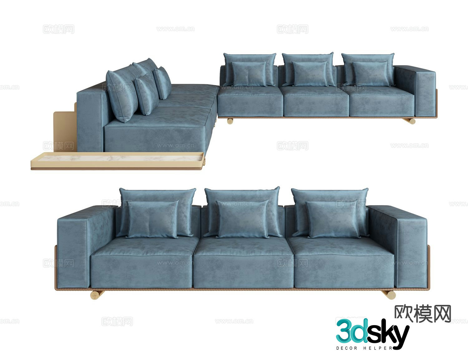 visionnaire- multi-person sofa corner sofa 3d model