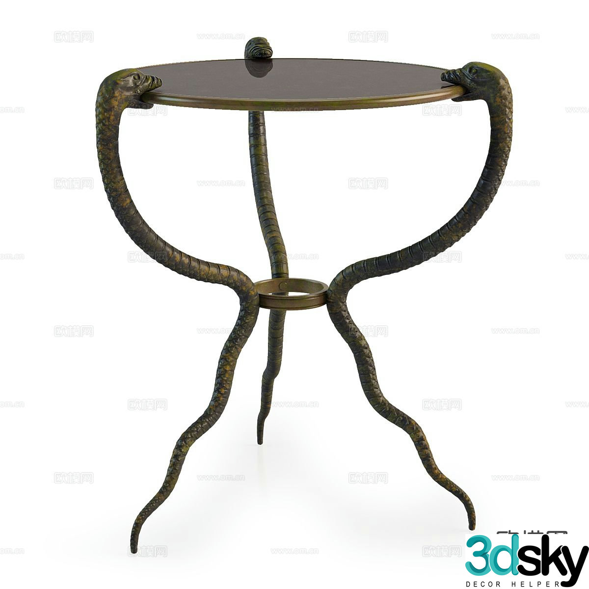 Viper round table side table corner table table table 3d model