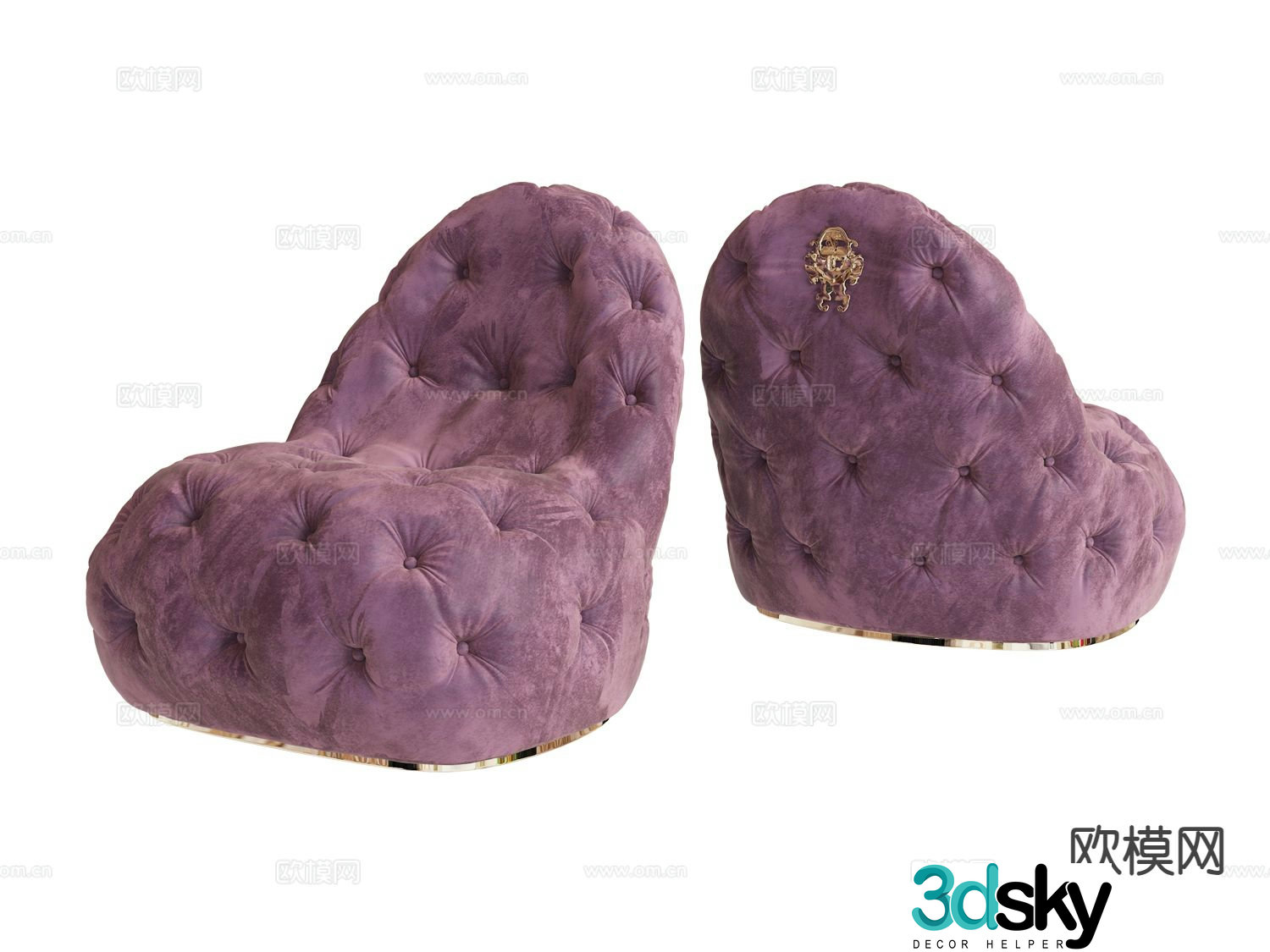 visionnaire- single sofa leisure sofa 3d model