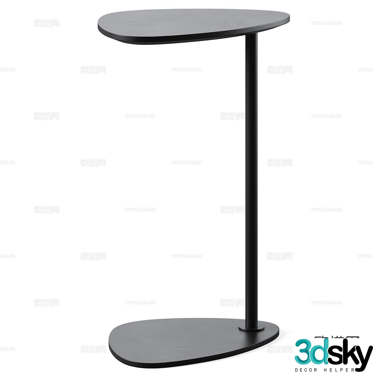 Modern corner table side table table table 3d model