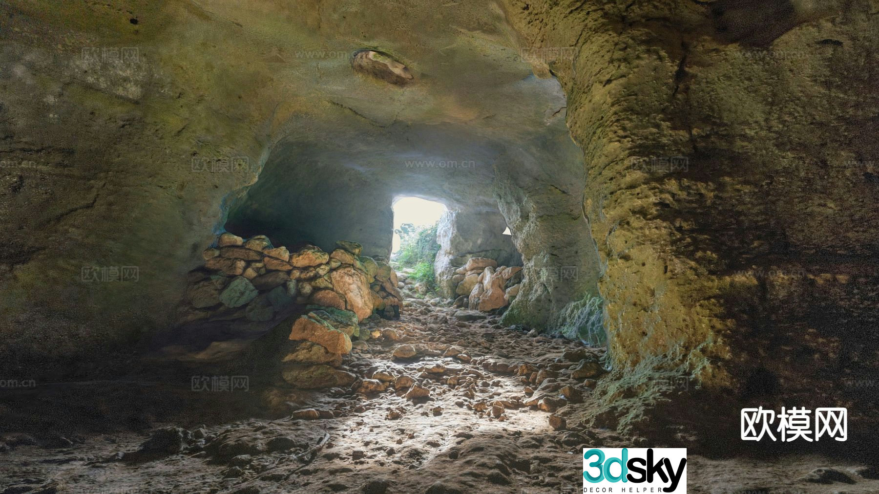 artificial cave cave cave 3d model