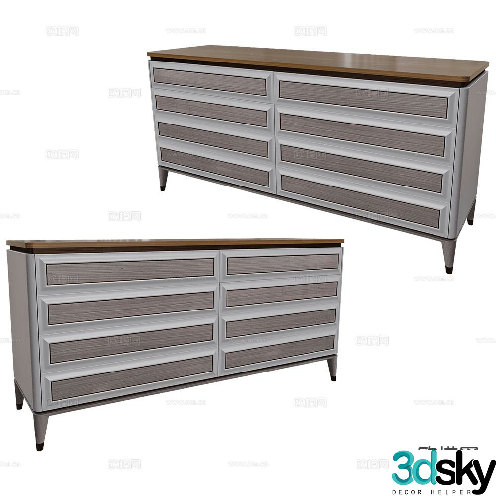 CPRN side cabinet entrance cabinet 3d model