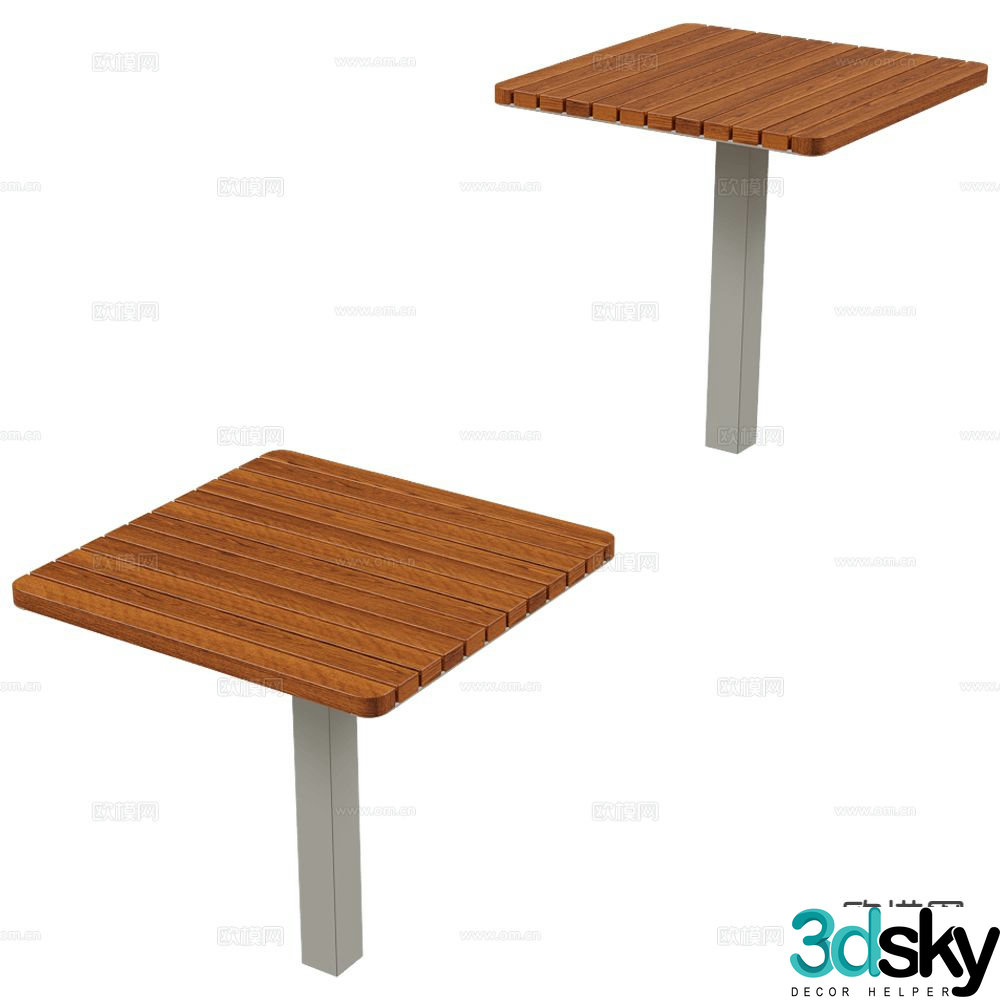 MmcitÃ© communal table coffee table casual table 3d model