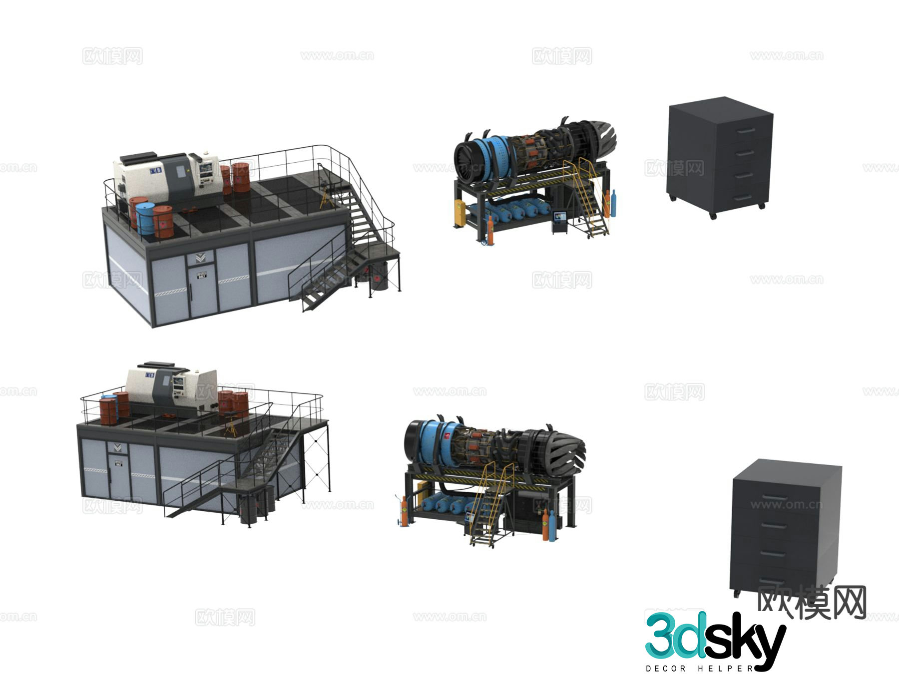 Industrial equipment industrial equipment 3d model