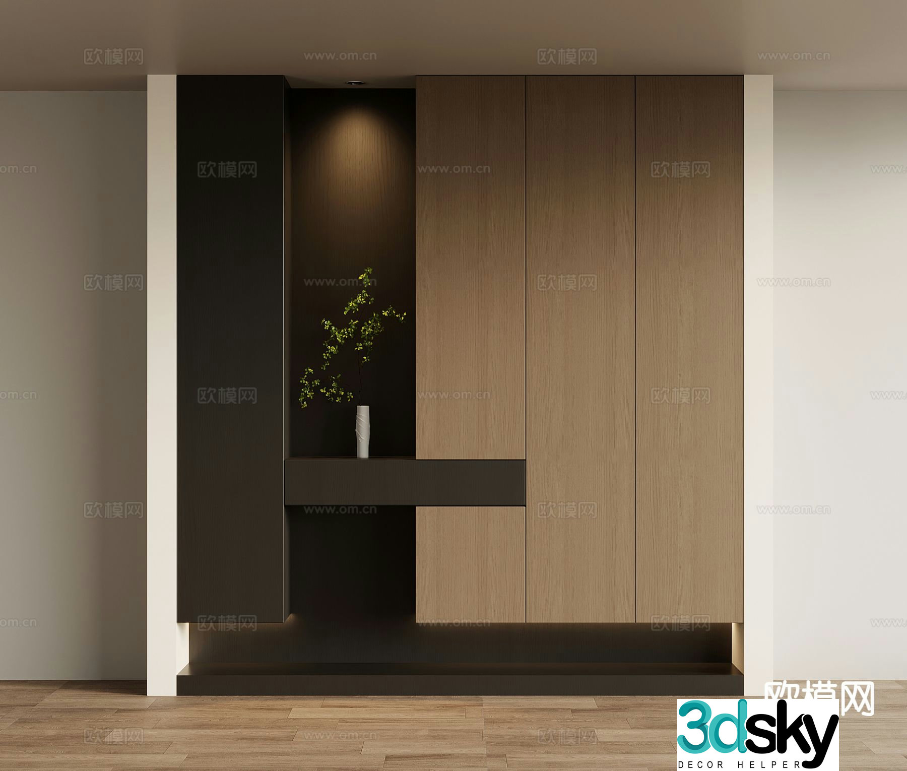 Entrance shoe cabinet Entry shoe cabinet 3D model