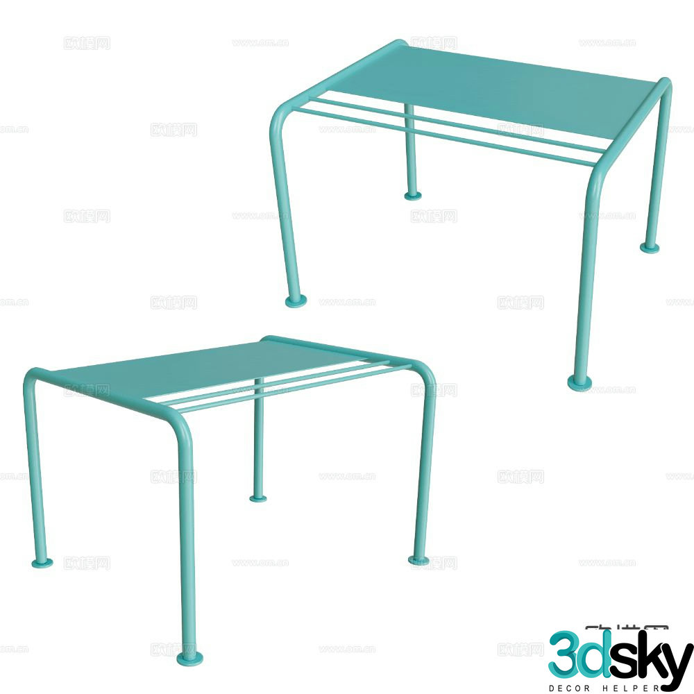 Castil stool leisure stool 3d model