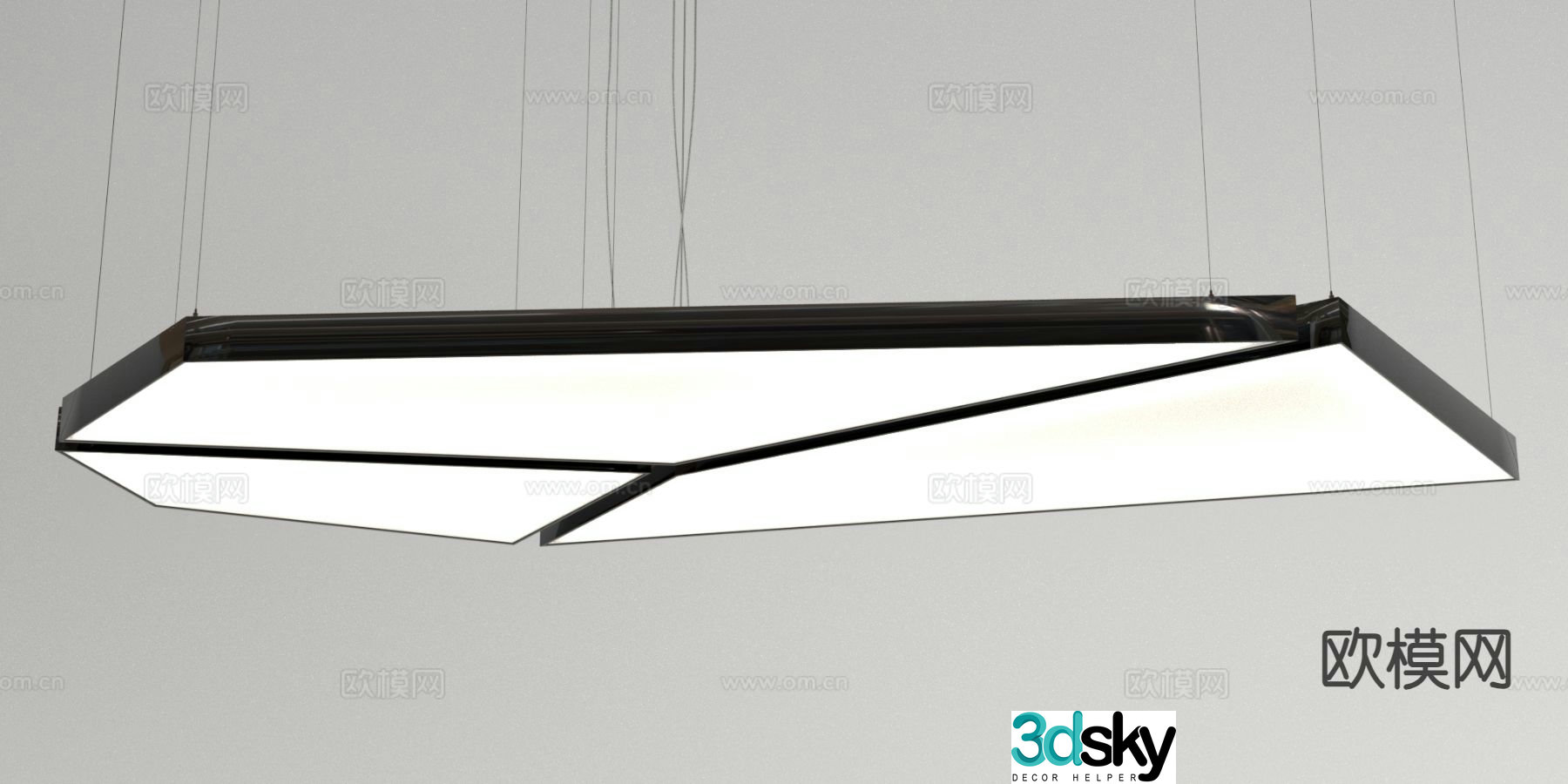 Creative chandelier hall chandelier 3d model