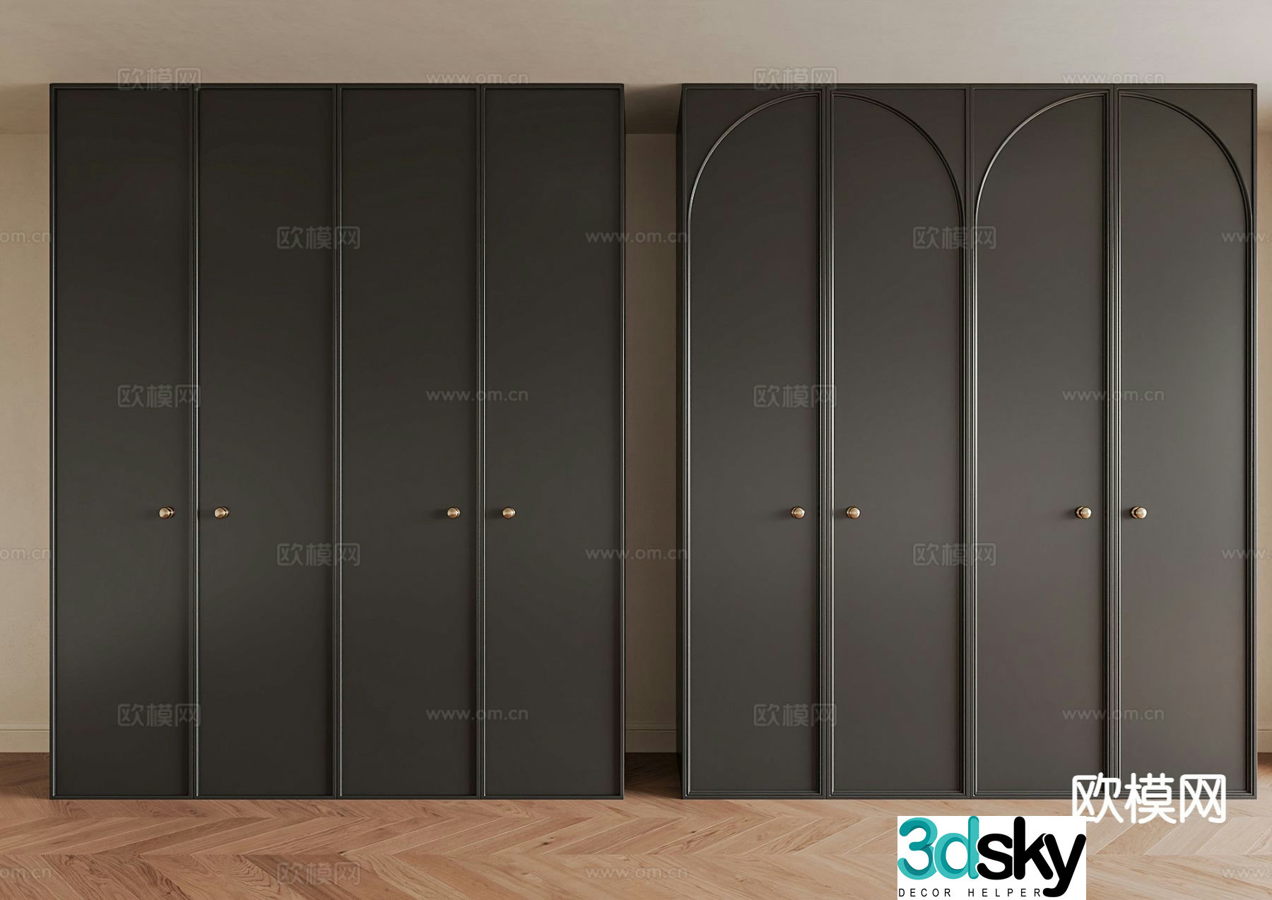 french wardrobe wardrobe 3d model