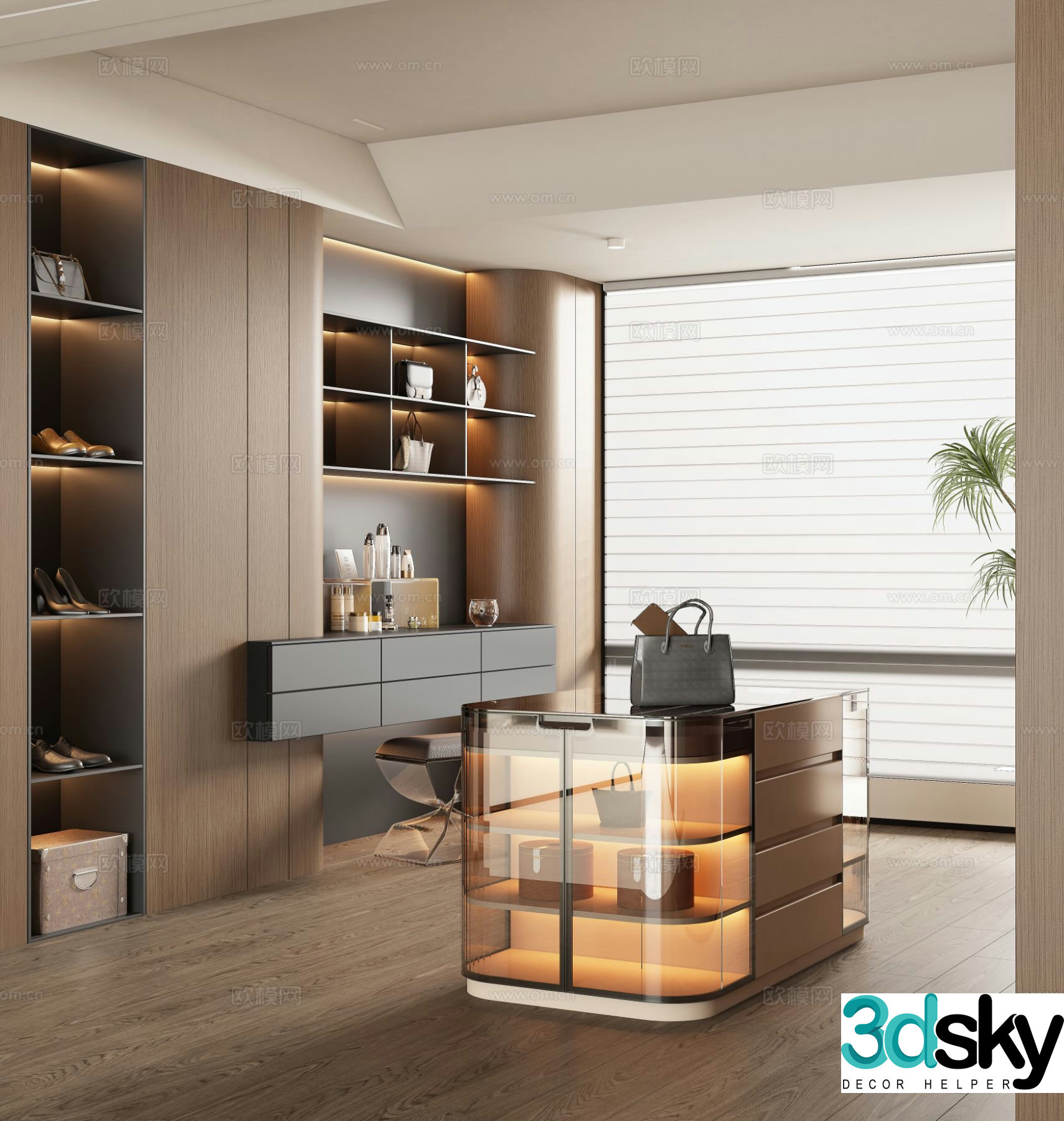 Italian cloakroom 3D model