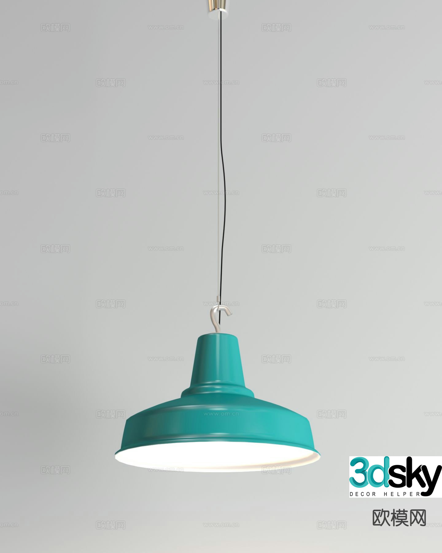 Nordic paint chandelier 3d model