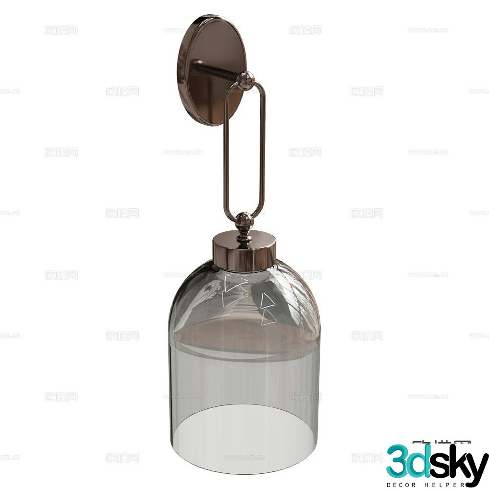 Italamp glass wall light 3d model