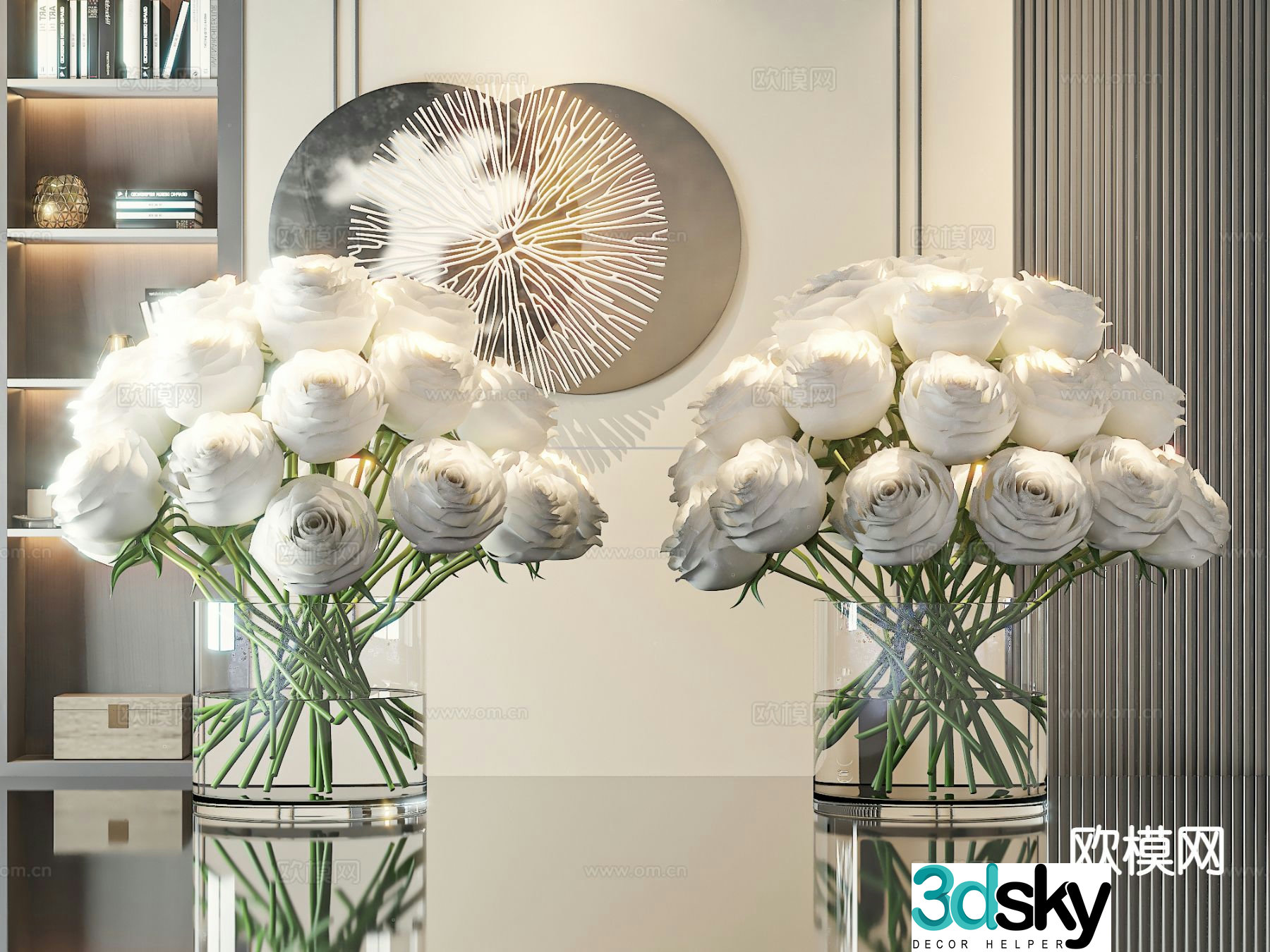 vase floral arrangement flowers flower arrangement 3d model