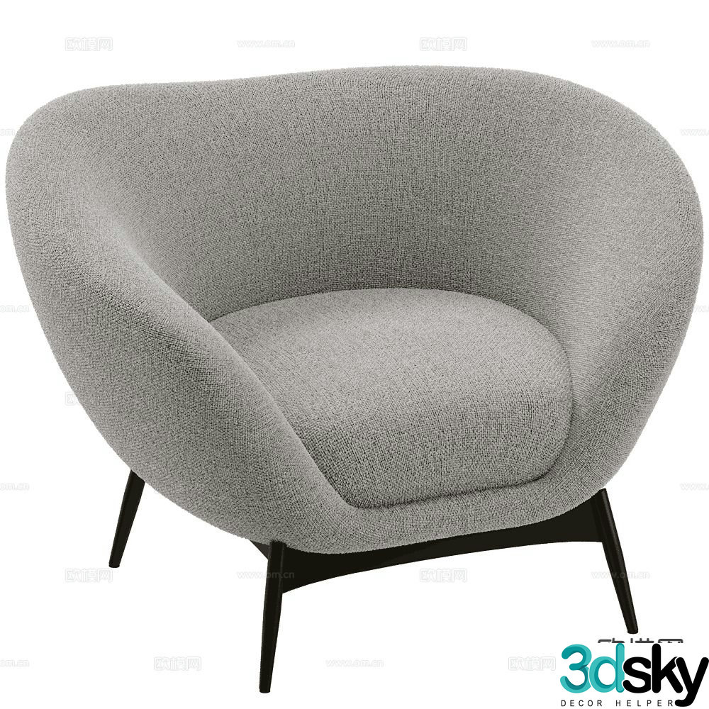 Saba chair lounge chair sofa chair 3d model