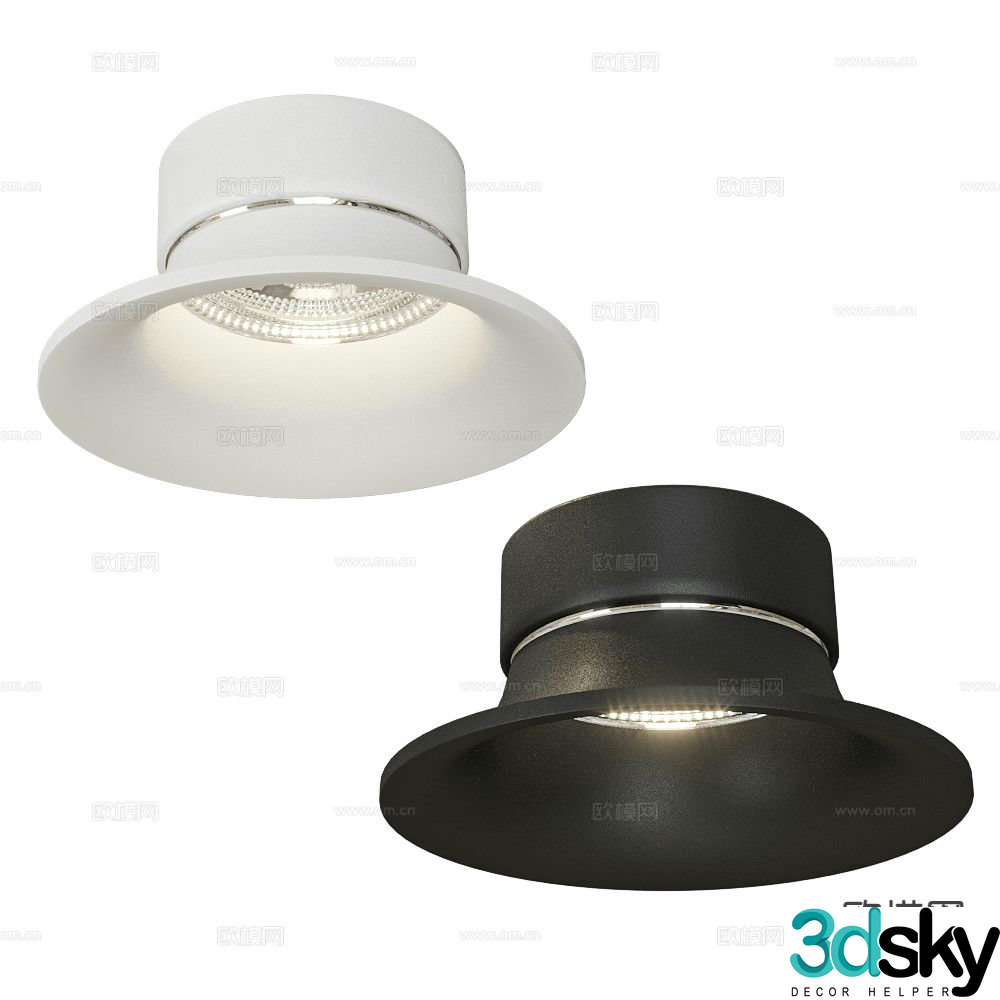ANCARD recessed downlight spotlight 3d model