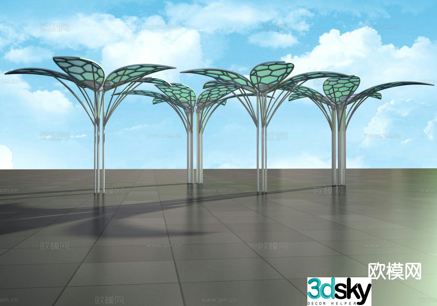 3D model of art gallery frame