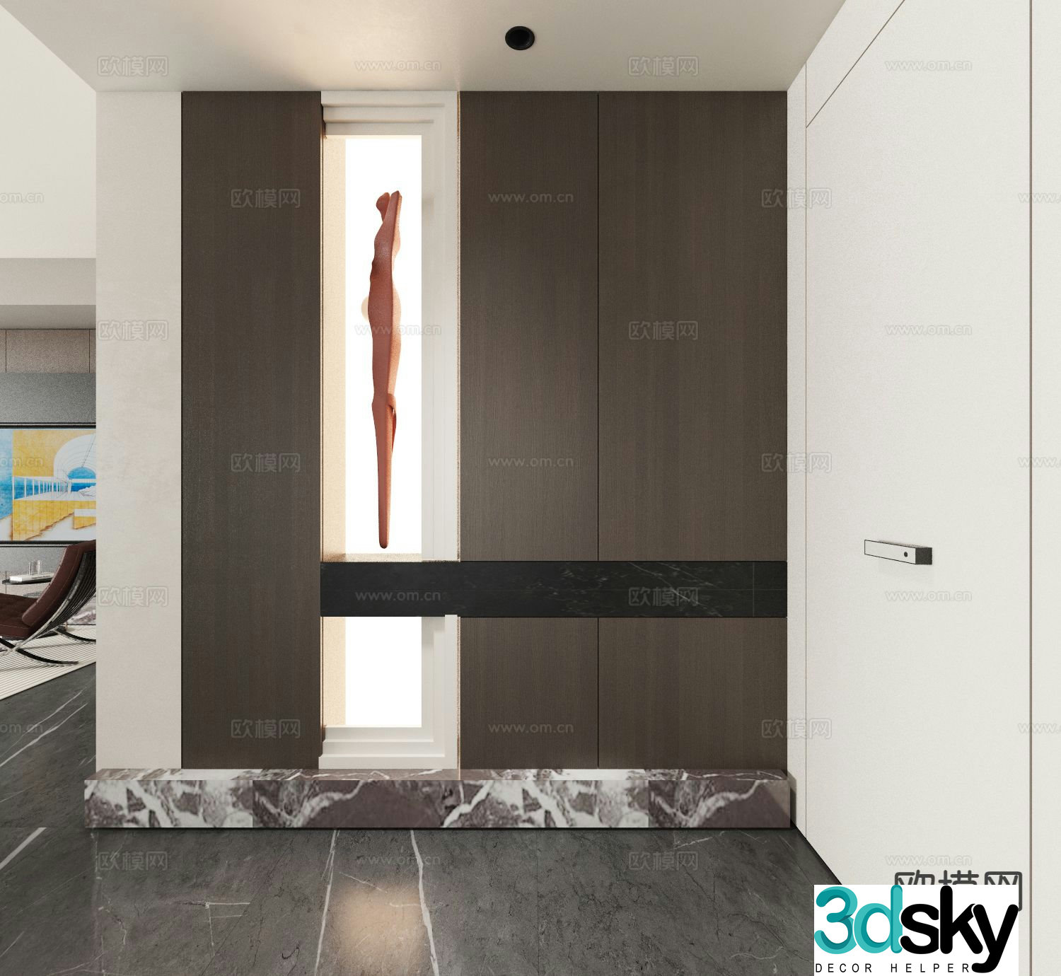 Entrance shoe cabinet Entry shoe cabinet 3D model