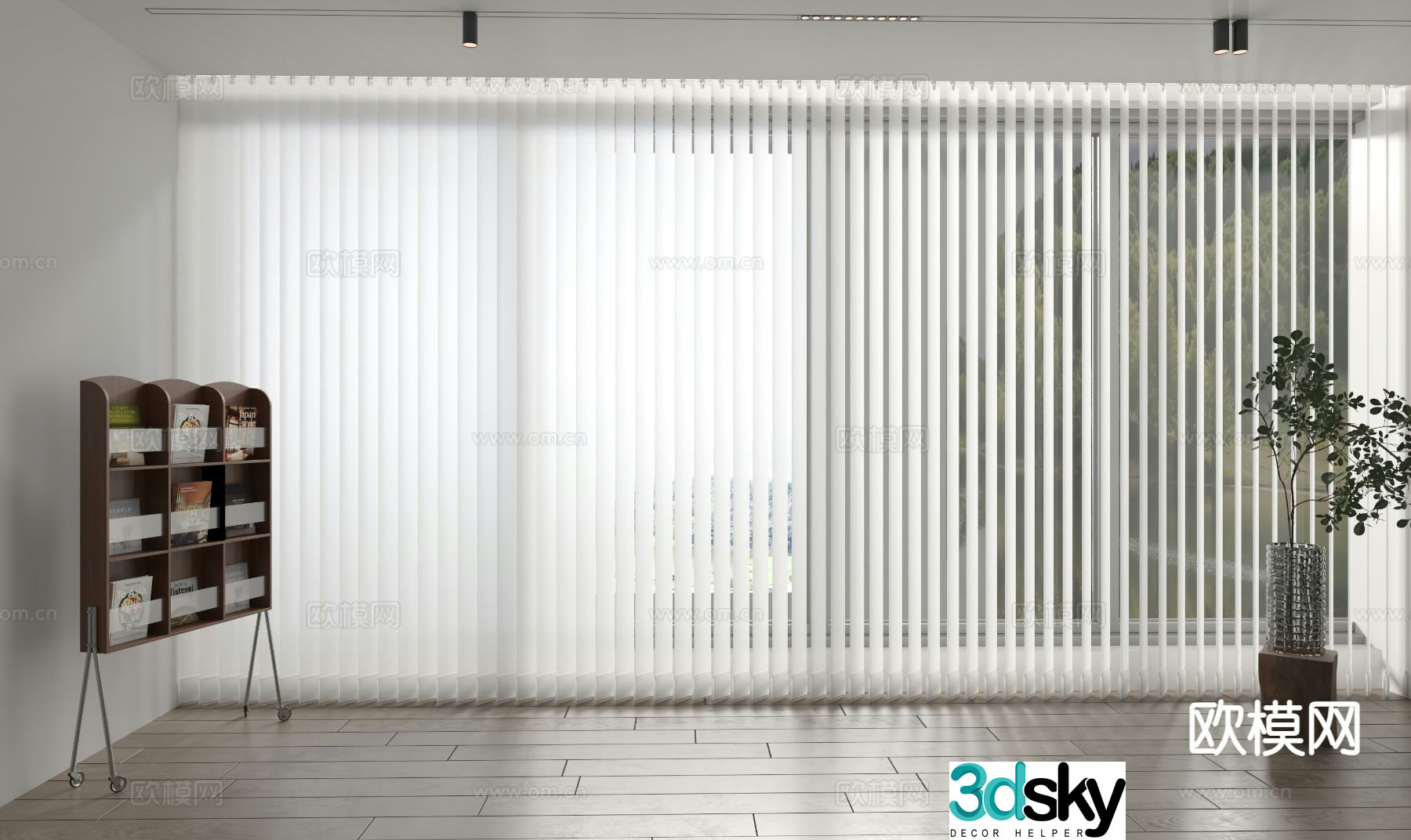 Modern curtains dream curtain 3d model