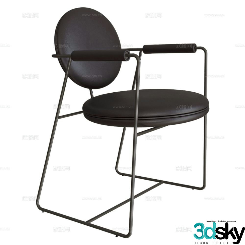 BAXTER chair leisure chair armchair 3d model