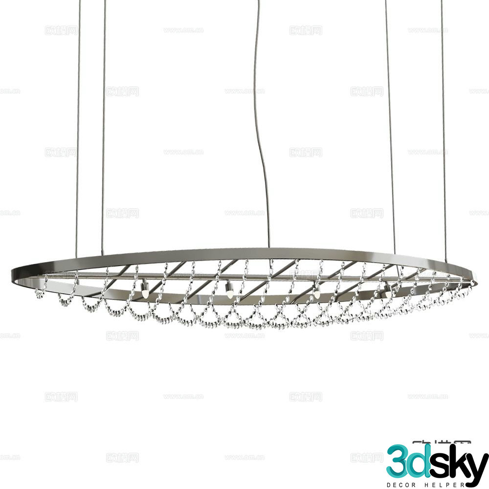 ILFARI modern decorative chandelier 3d model