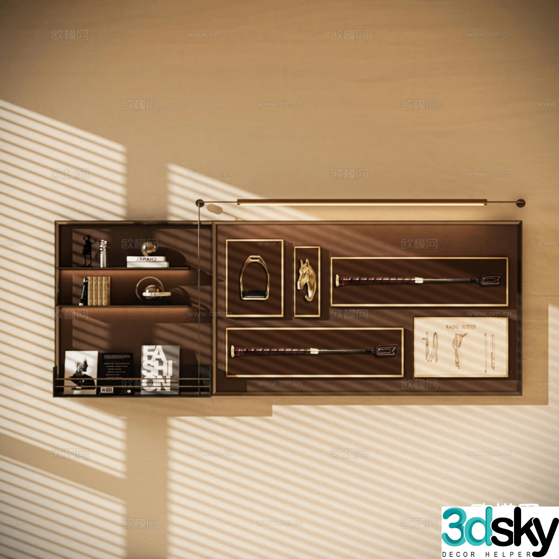 Modern wall cabinet hanging 3d model