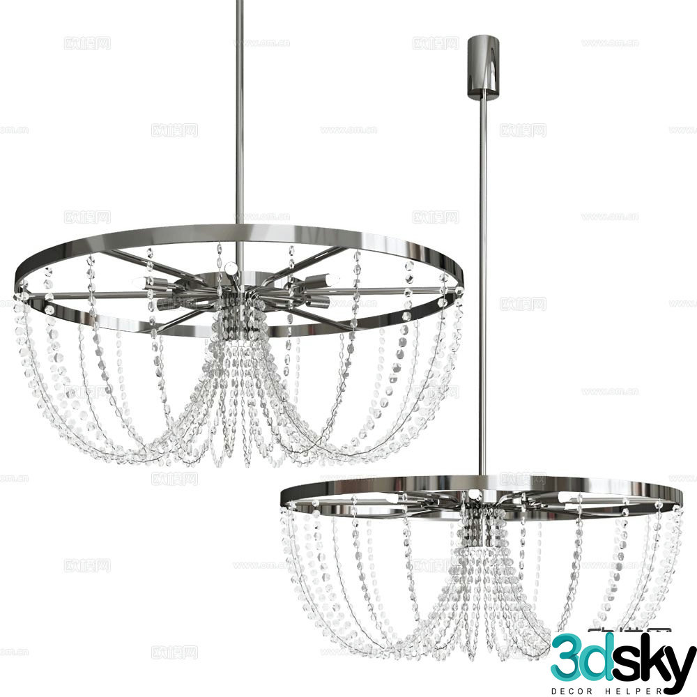 ILFARI French crystal chandelier 3d model