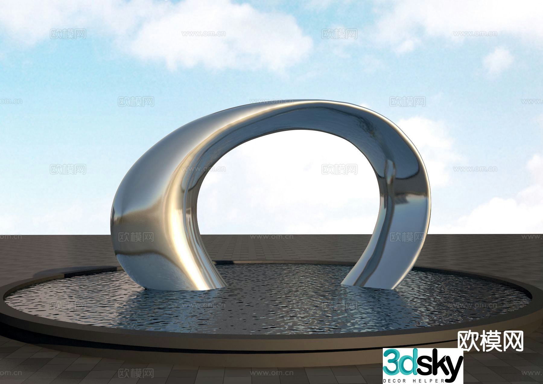 Art arch sculpture 3d model