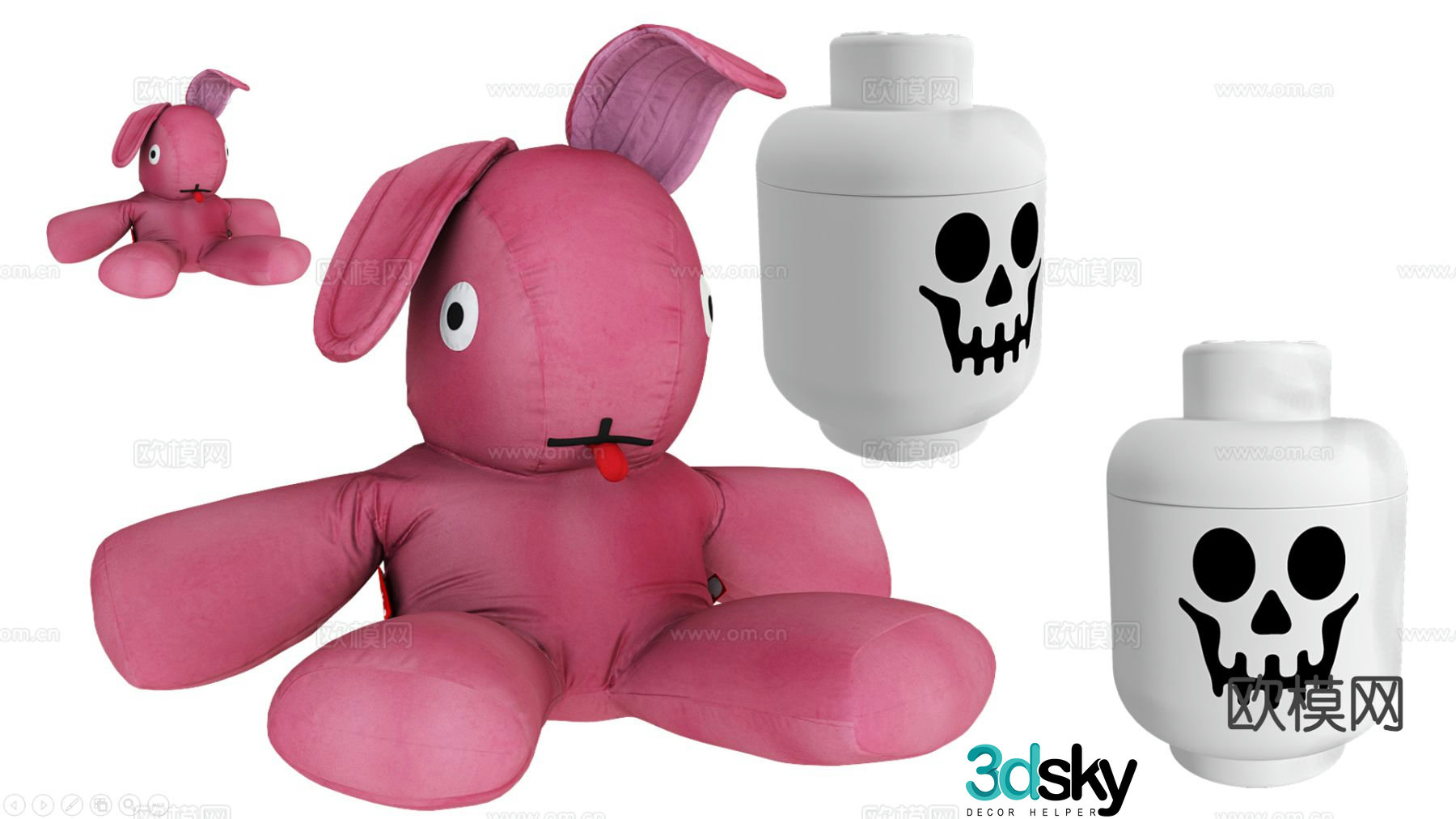 Cartoon Toy Rabbit Doll Doll Ragdoll 3d Model