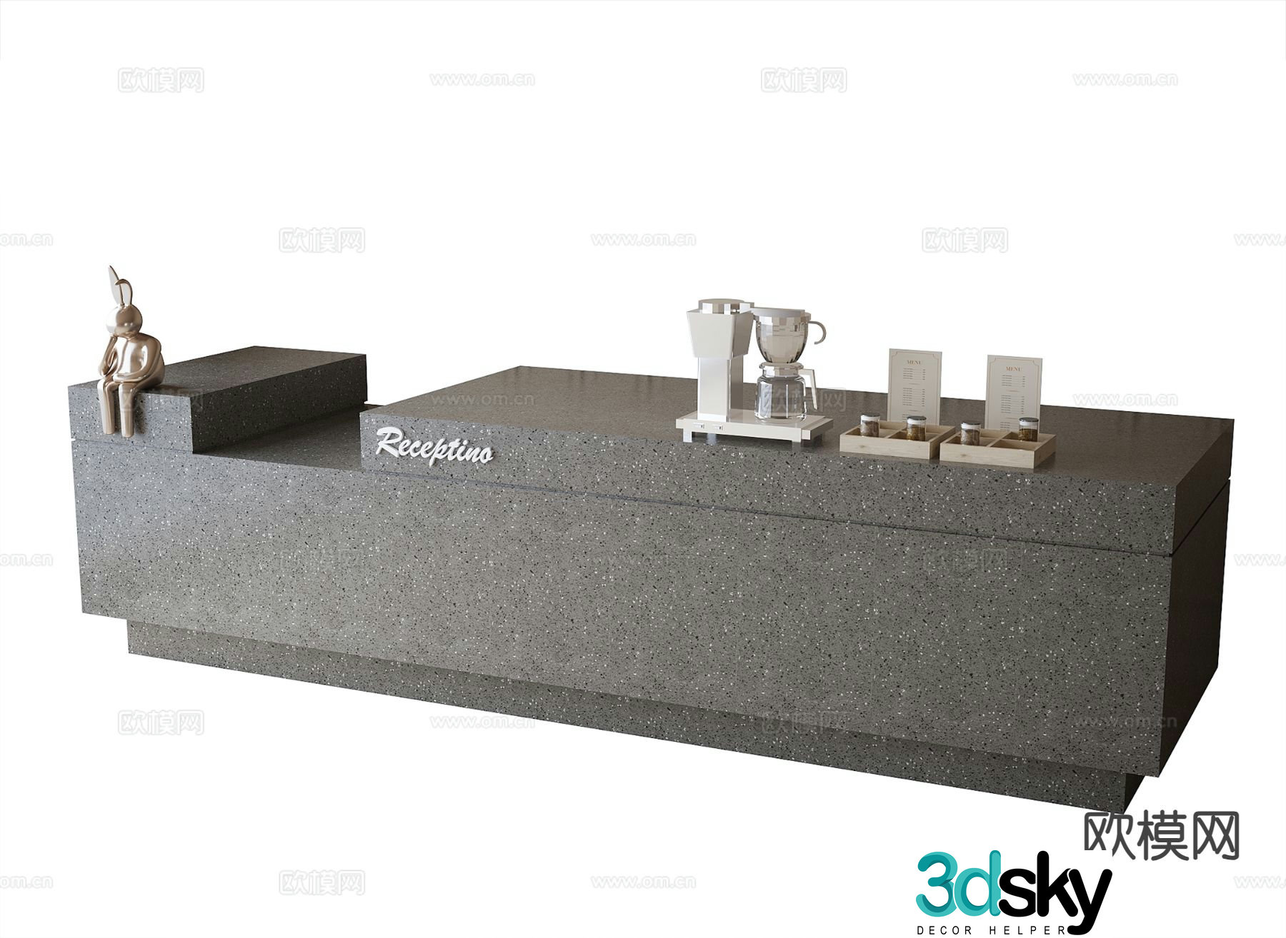 Coffee workbench 3d model