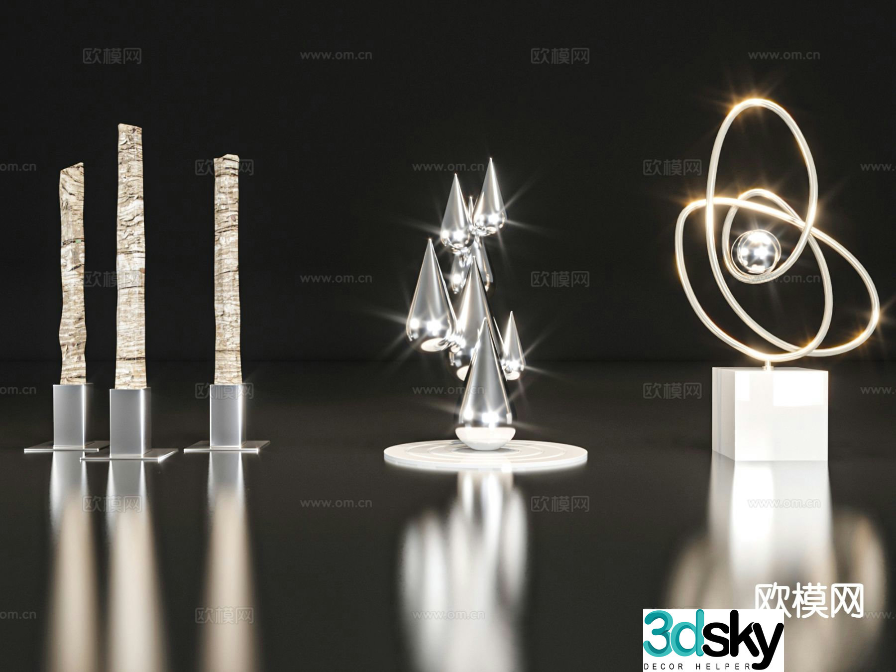 Light luxury decorations desktop decorations handicrafts 3D models