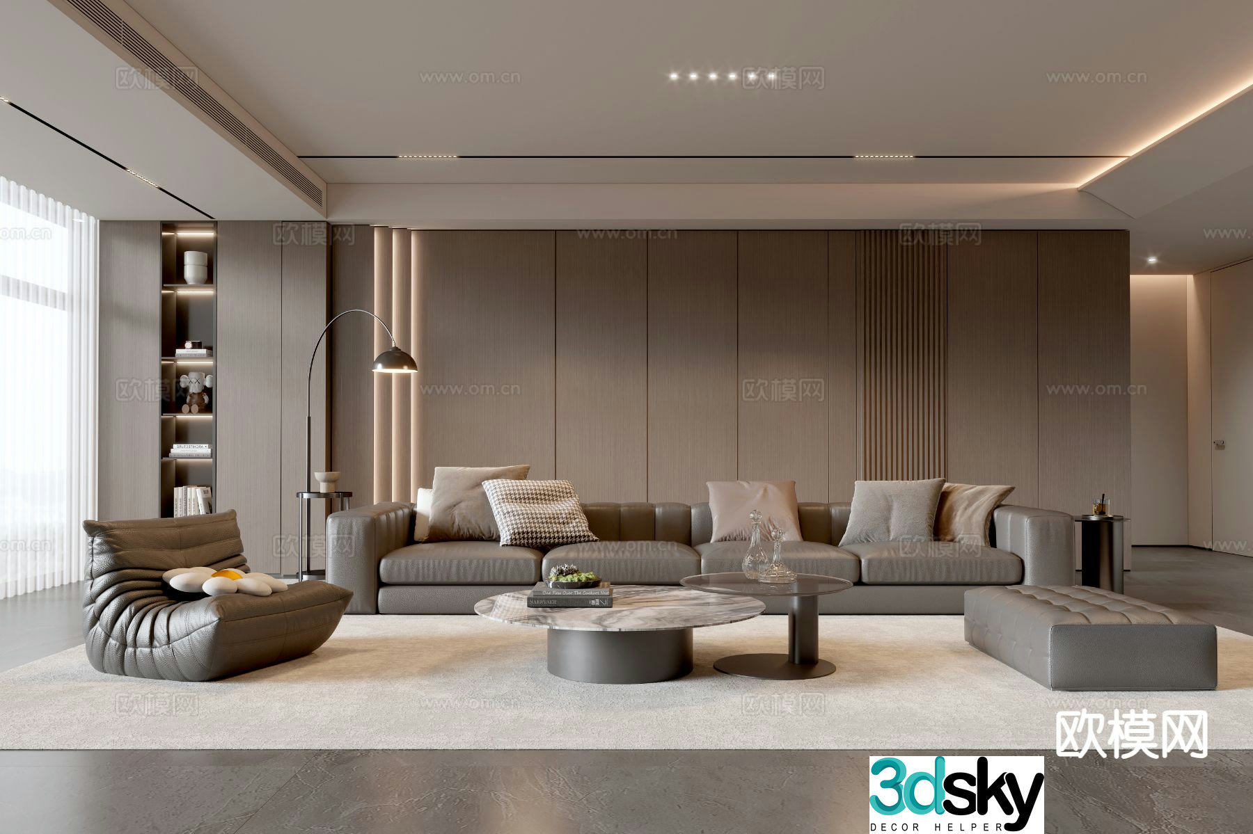 Italian living room 3d model