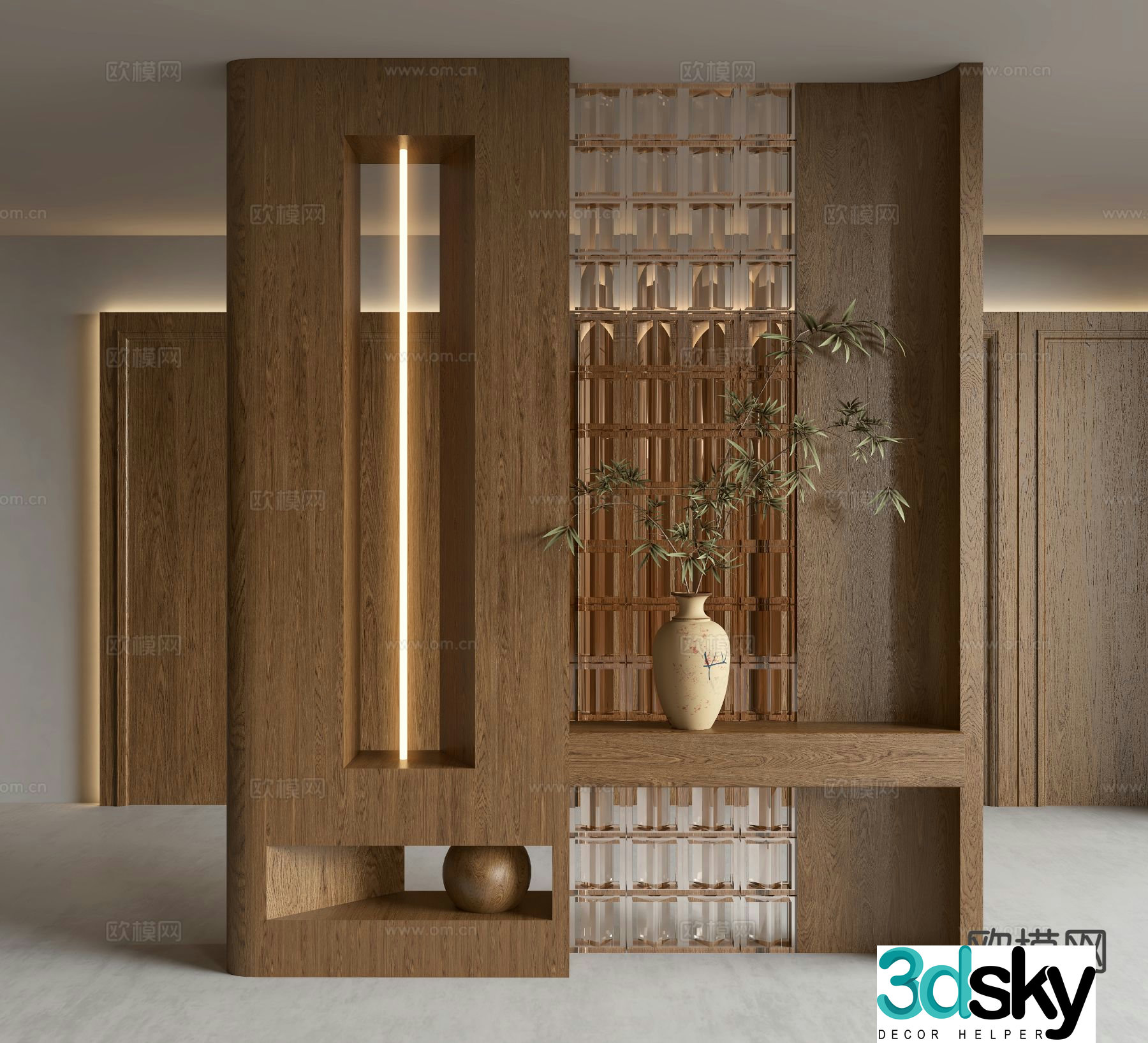 Medieval style entrance hall entrance hall aisle 3D model