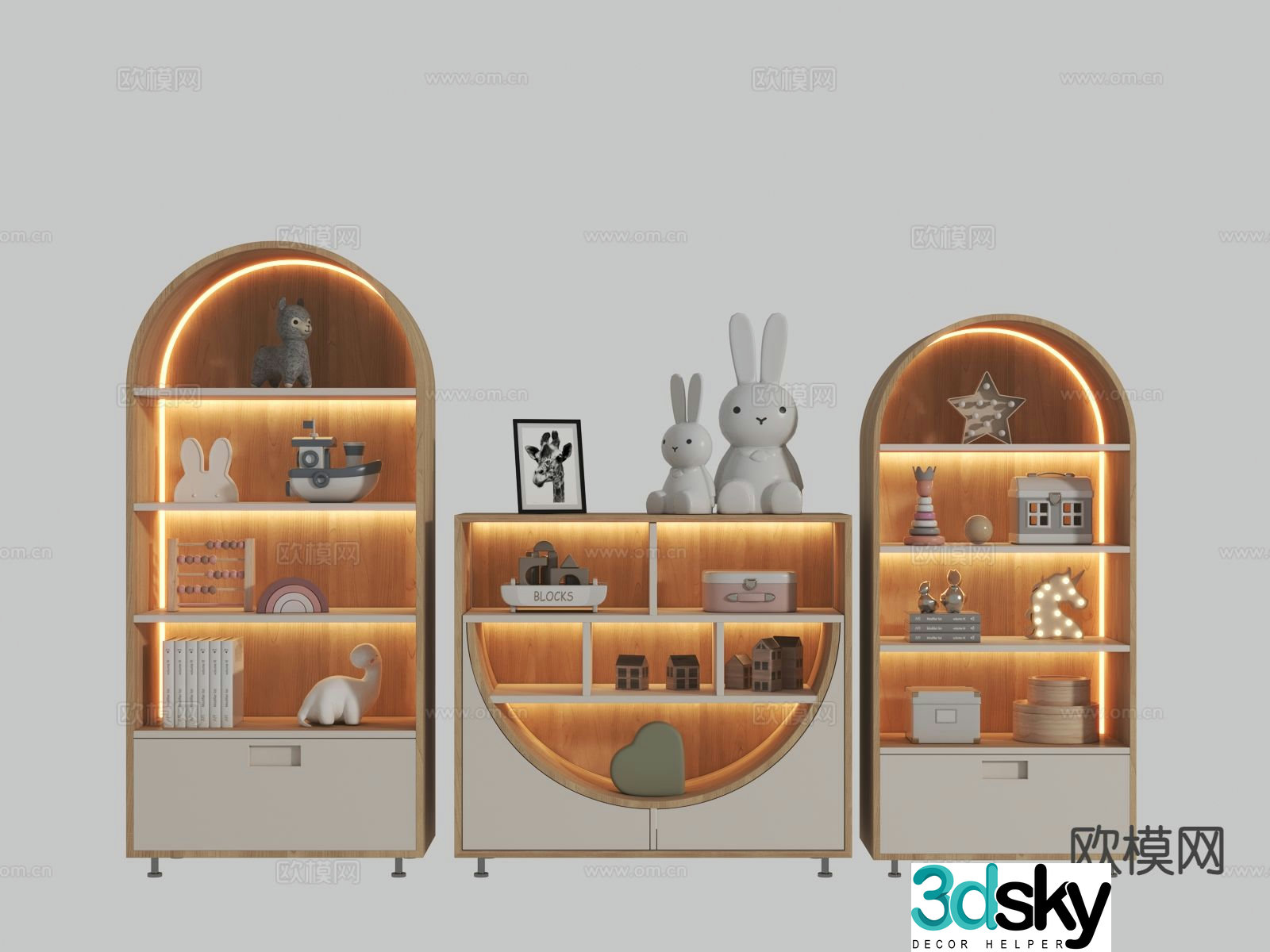 Children’s cabinet toy cabinet 3d model