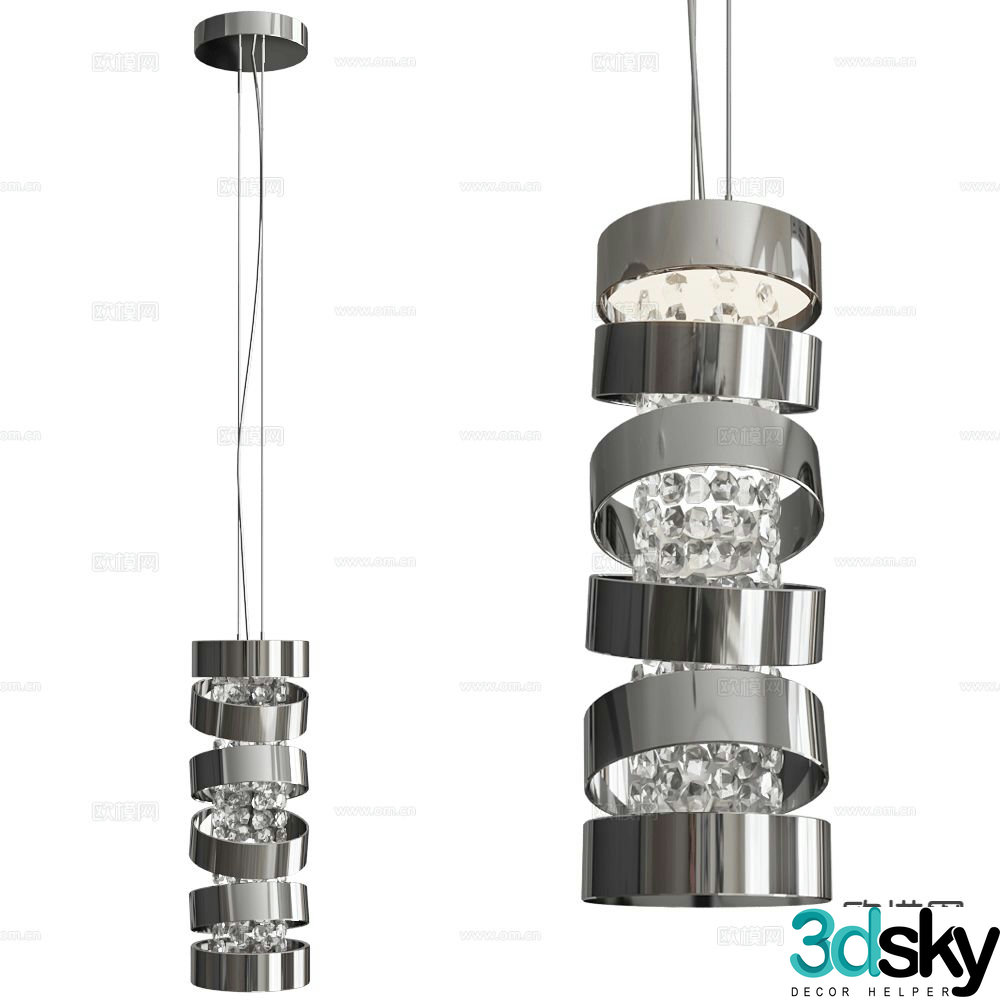 ILFARI modern small chandelier 3d model