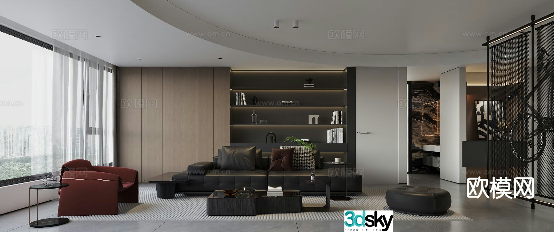 Italian living room 3d model