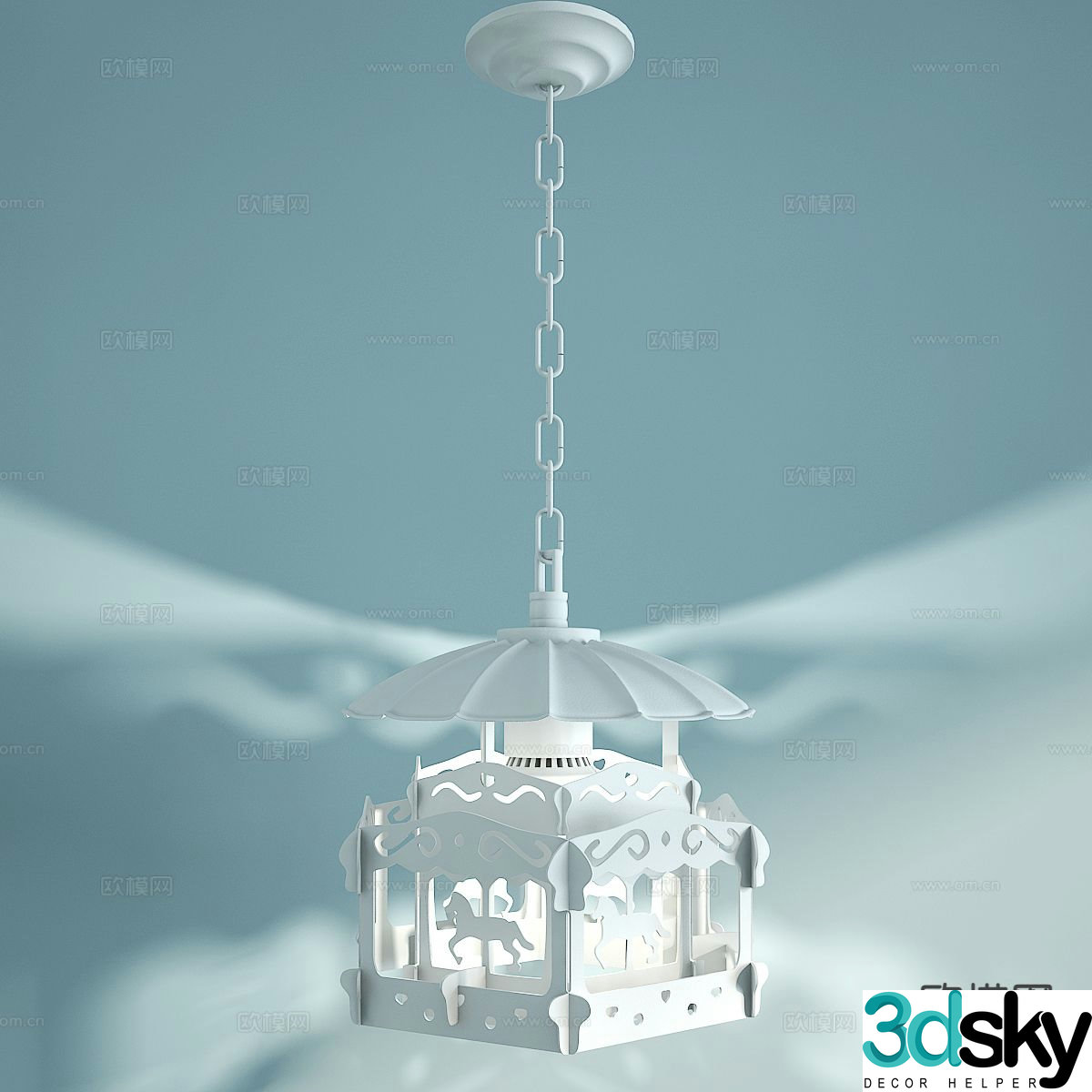 Nordic chandelier children’s chandelier cartoon chandelier 3d model