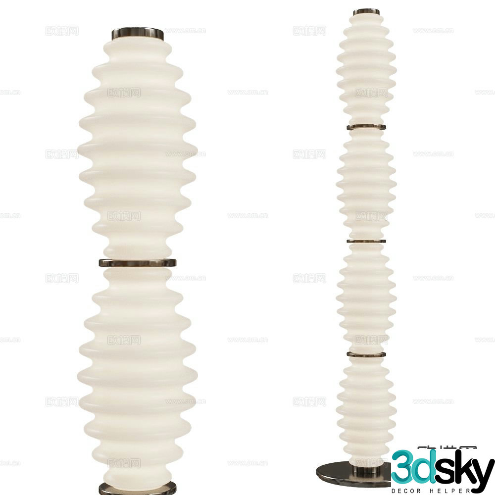 Italamp cream style floor lamp 3d model