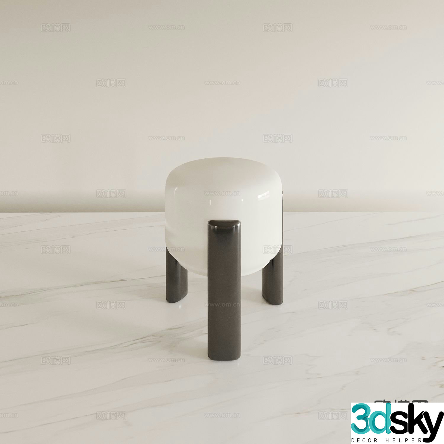 Modern table lamp bedside lamp 3d model