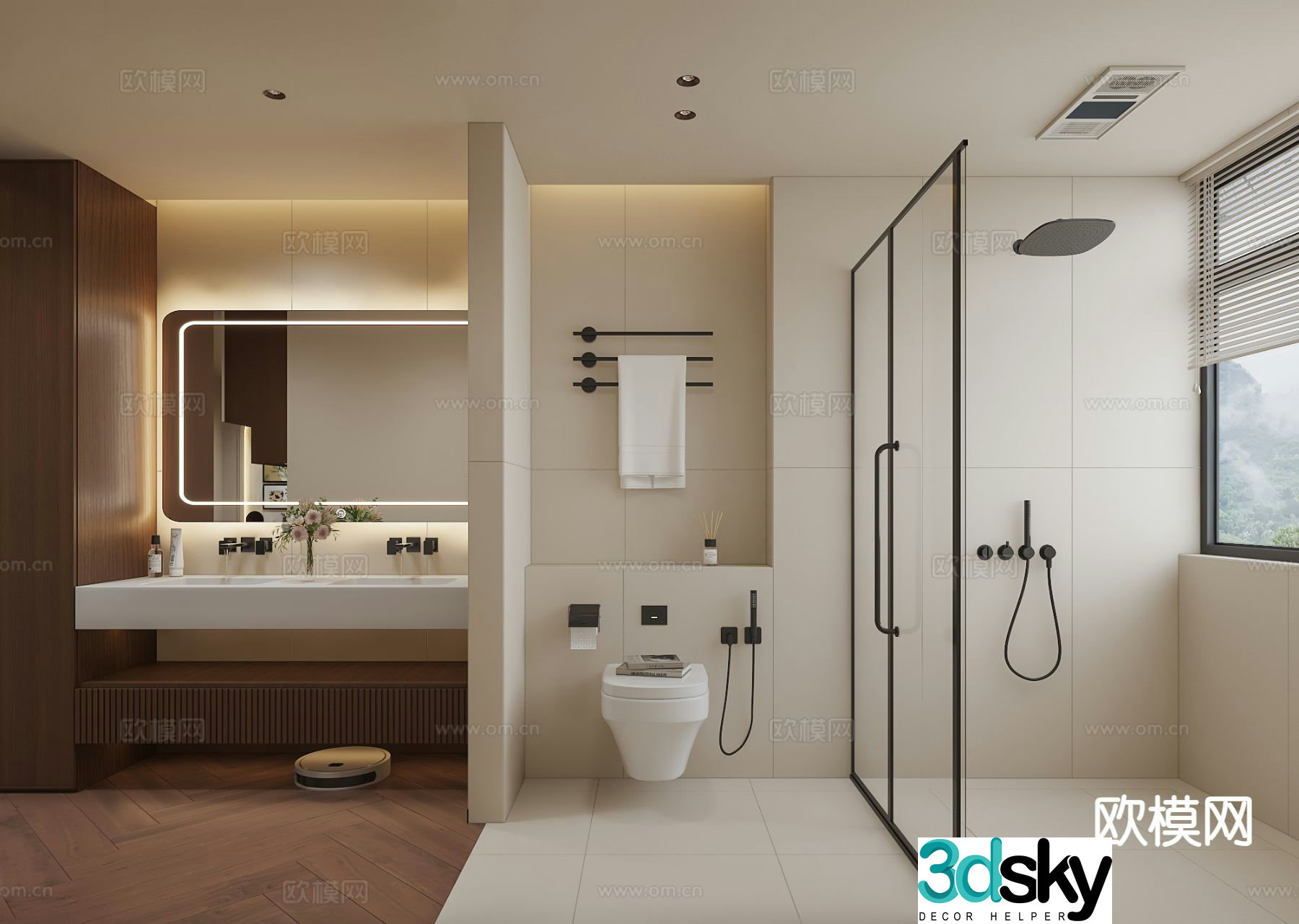 Medieval style bathroom bathroom toilet 3d model