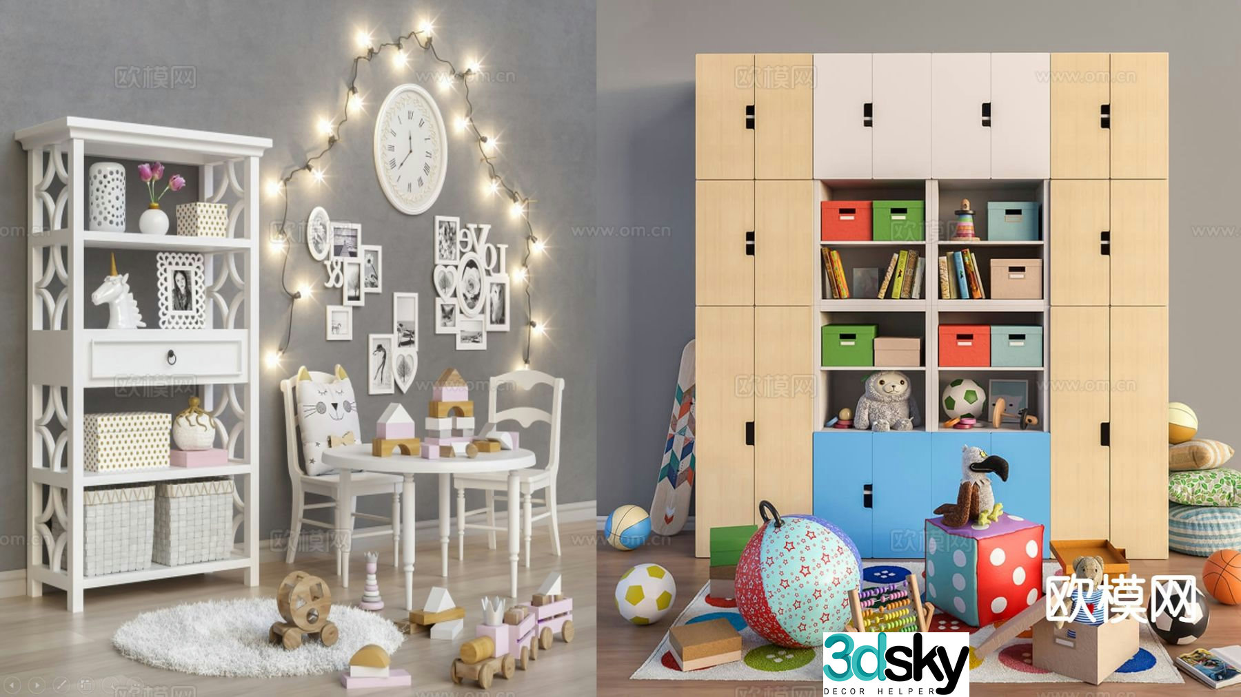 Children’s toys cartoon toys building block toys 3d model