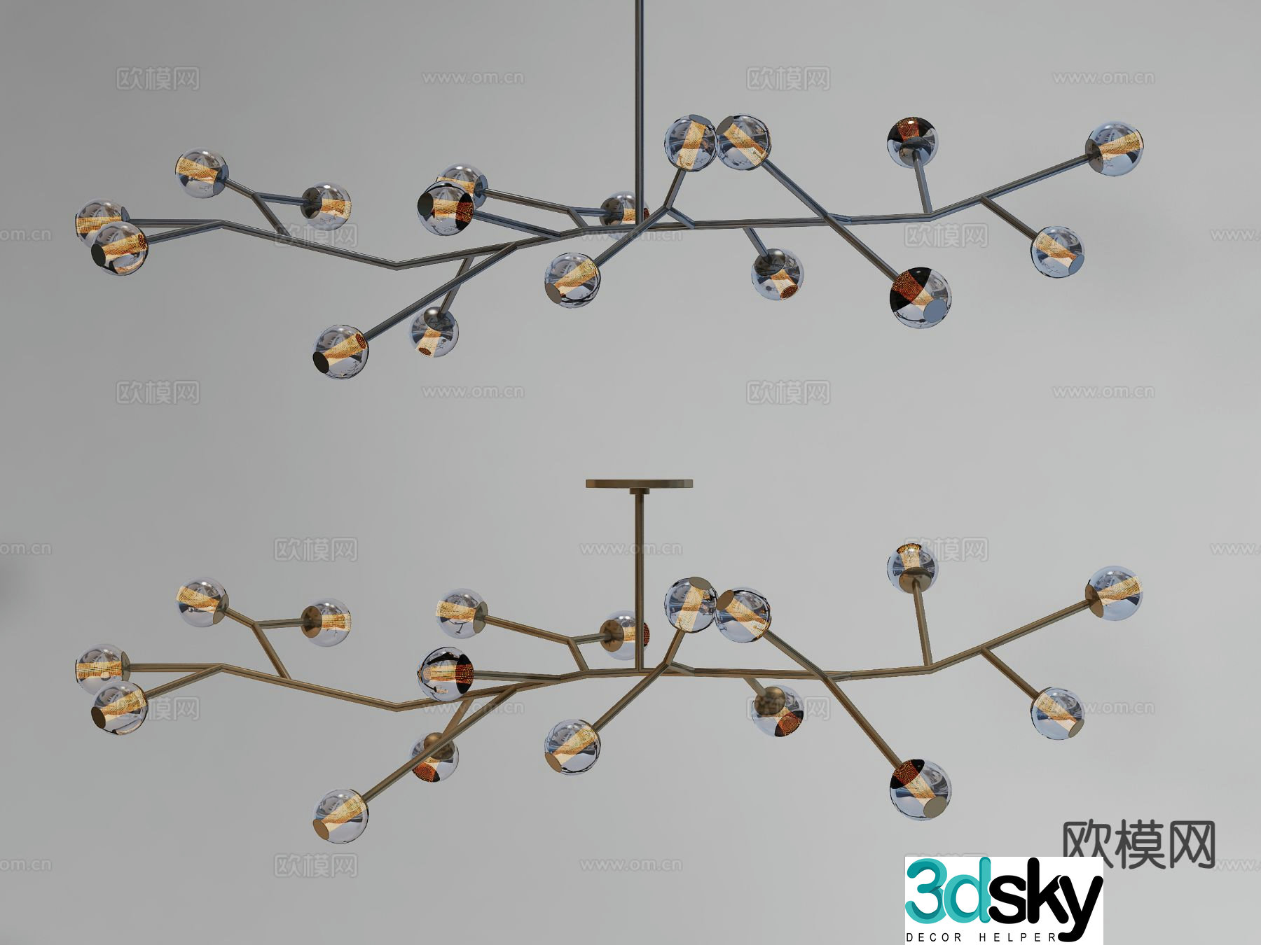 Creative chandelier chandelier 3d model