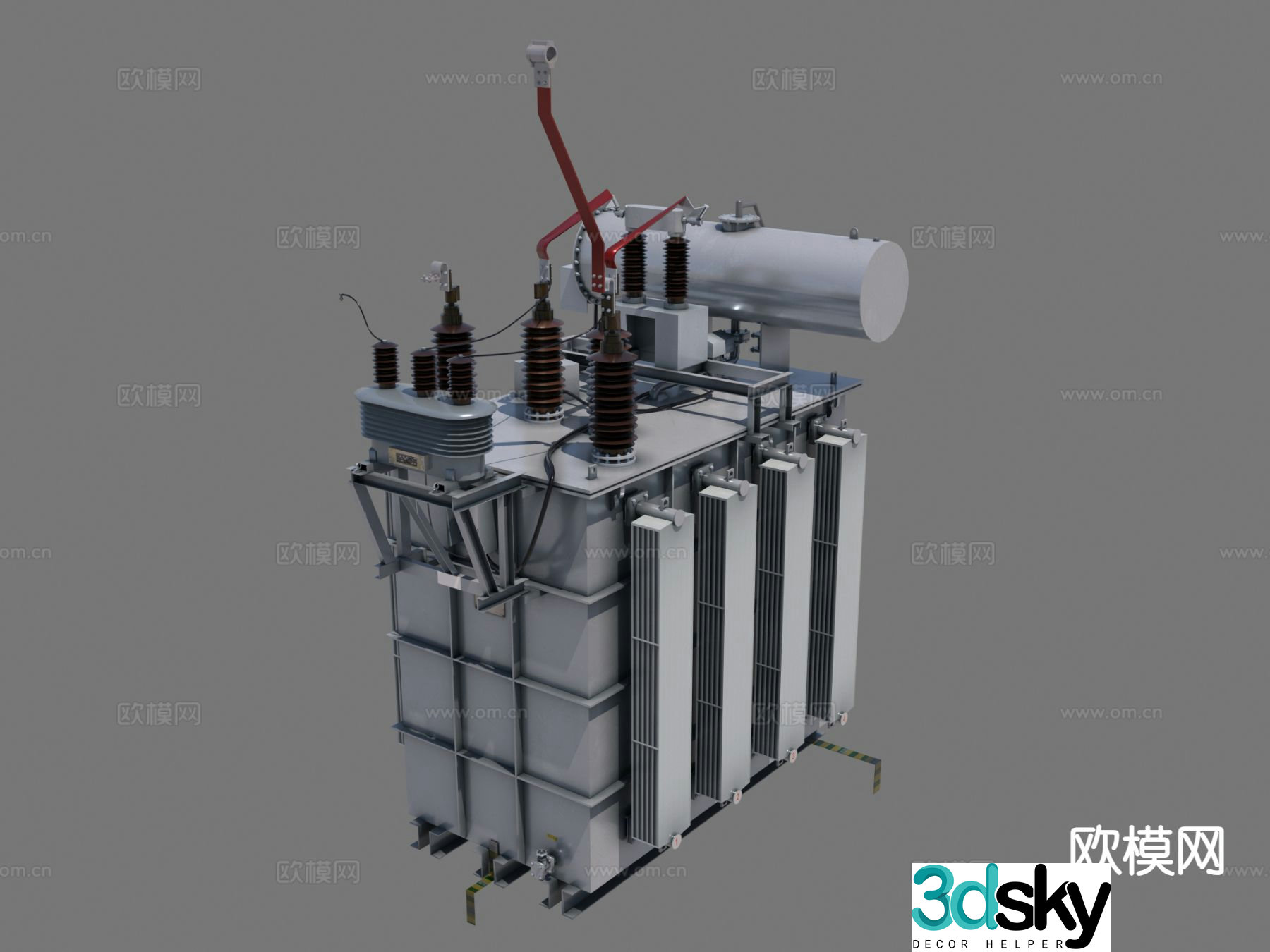 High voltage capacitor capacitor 3d model