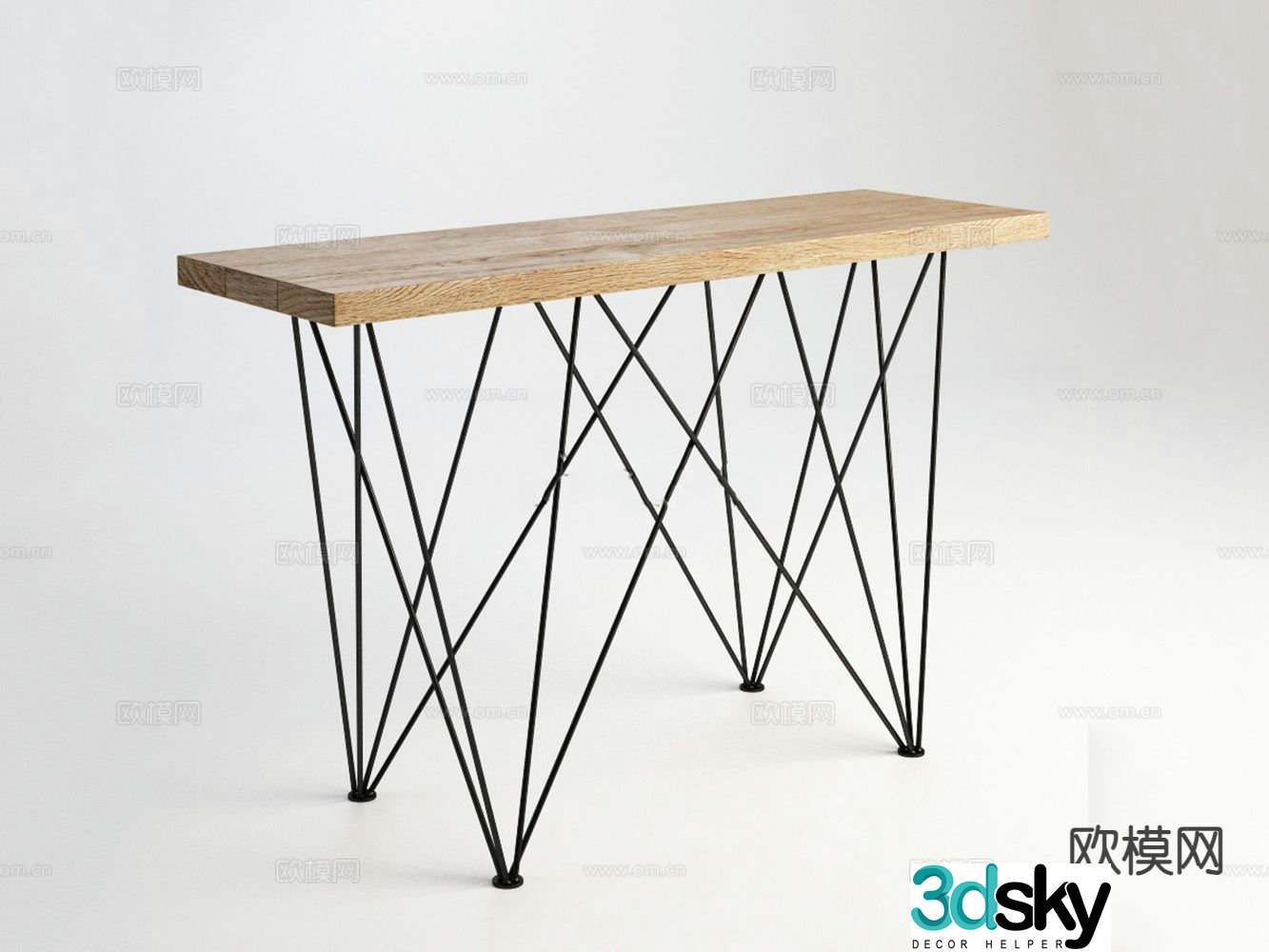 Modern corner table side table table table 3d model