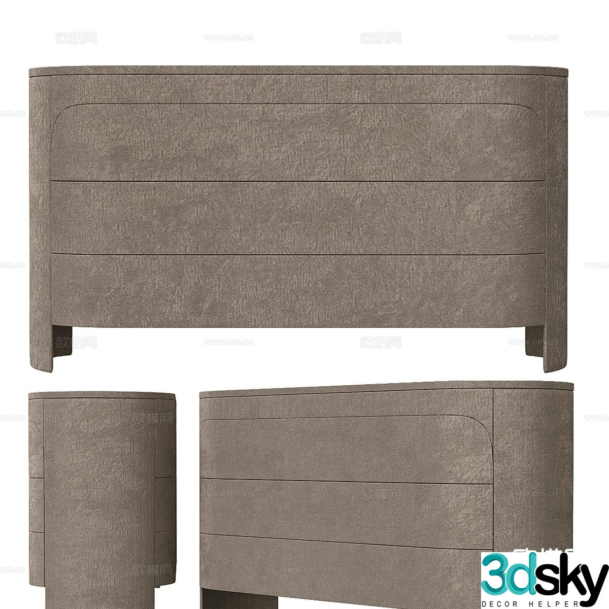 Modern side cabinet entrance cabinet 3d model