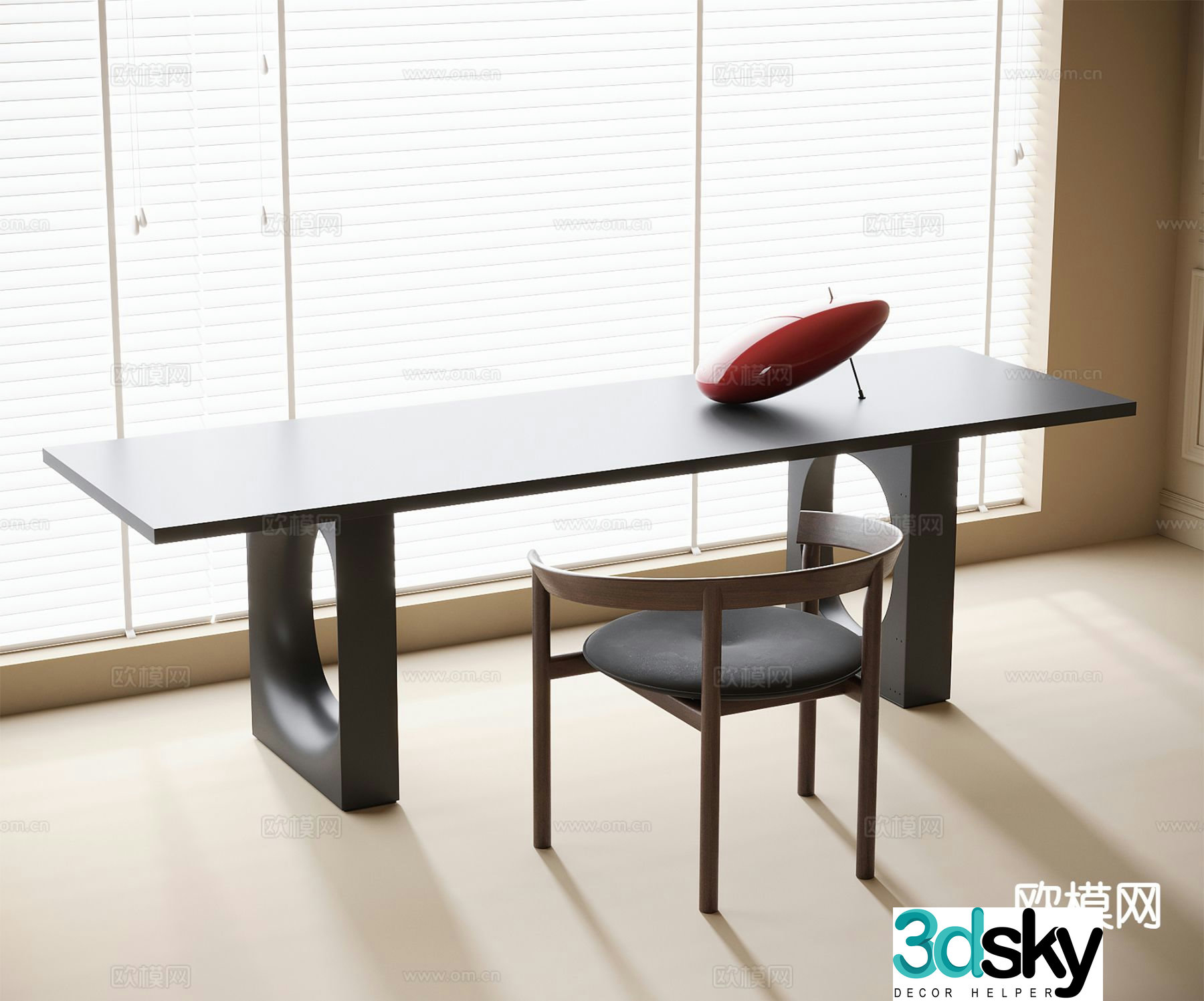 Modern desk chair 3d model