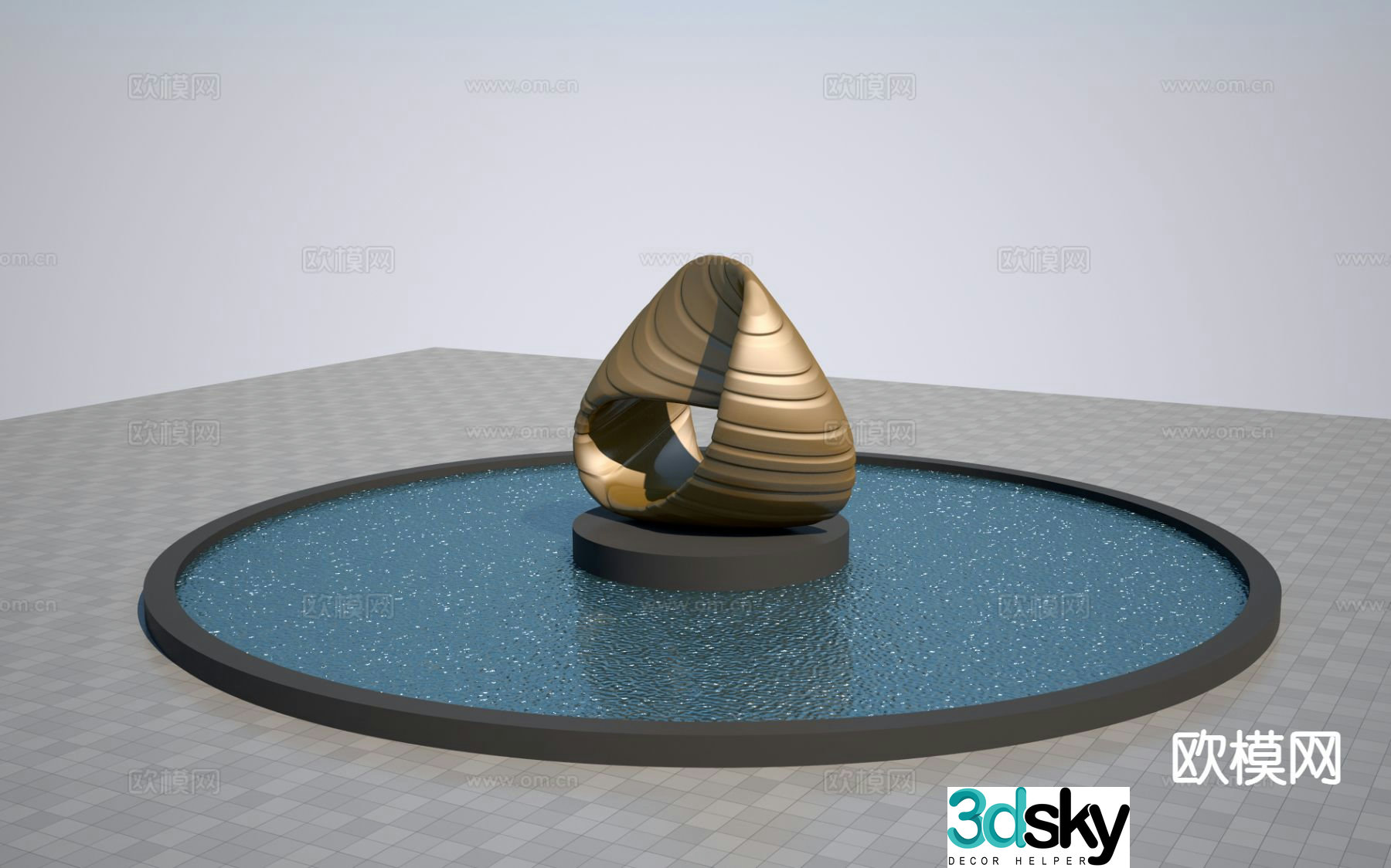 Modern sculpture 3d model