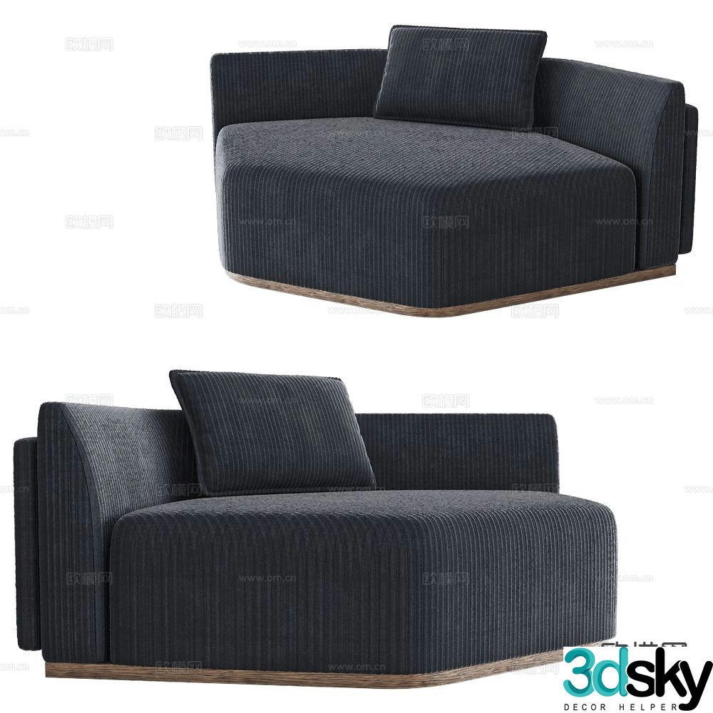 Modernature single sofa spliced â€‹â€‹sofa 3d model