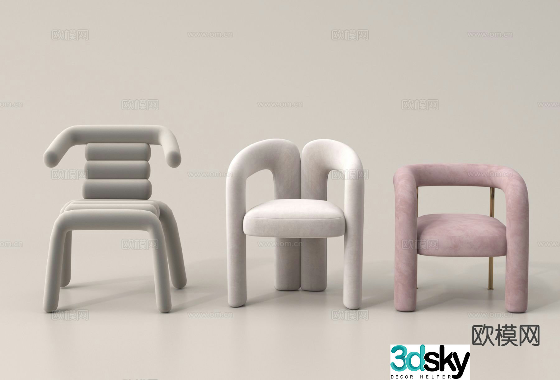 Children’s chair children’s stool small chair 3d model